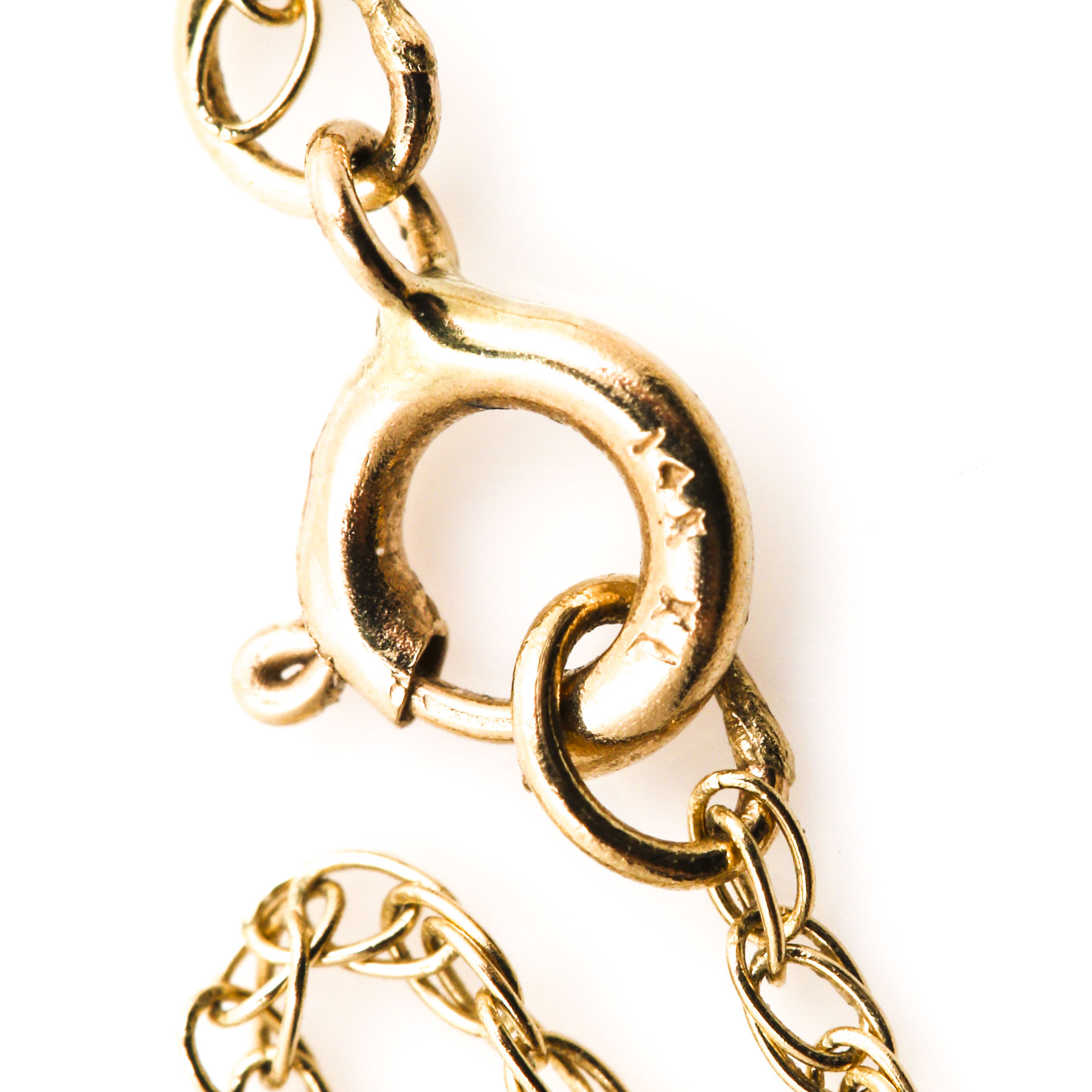 14K Yellow Gold Aquamarine and Tanzanite Pendant Necklace