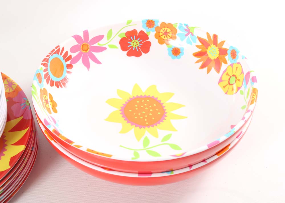 Colorful Melamine Place Settings