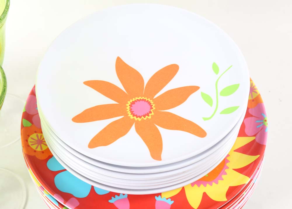 Colorful Melamine Place Settings