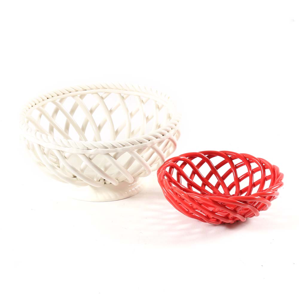 Espana Ceramic Bread Baskets