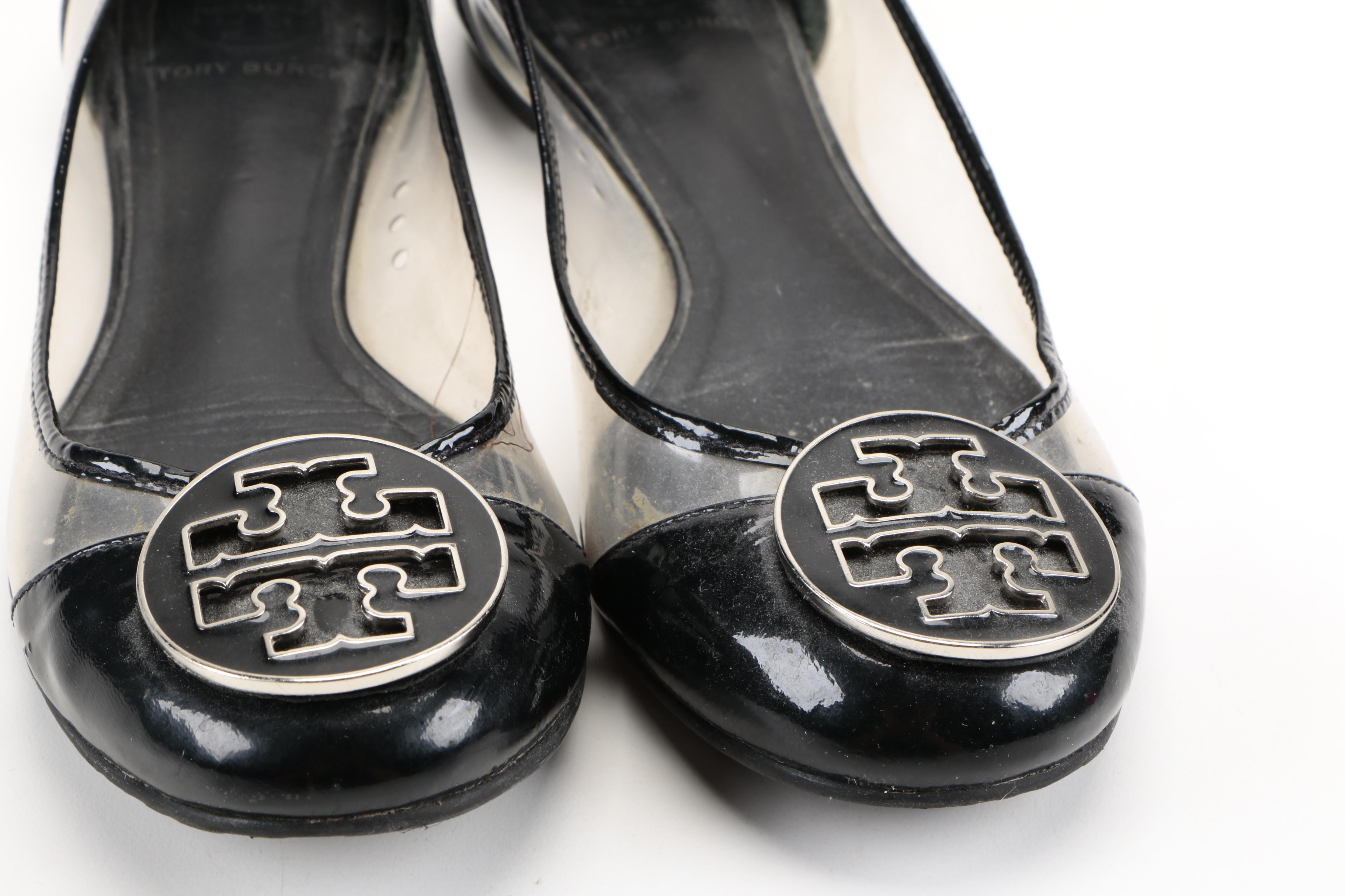 Tory Burch Transparent Reva Flats