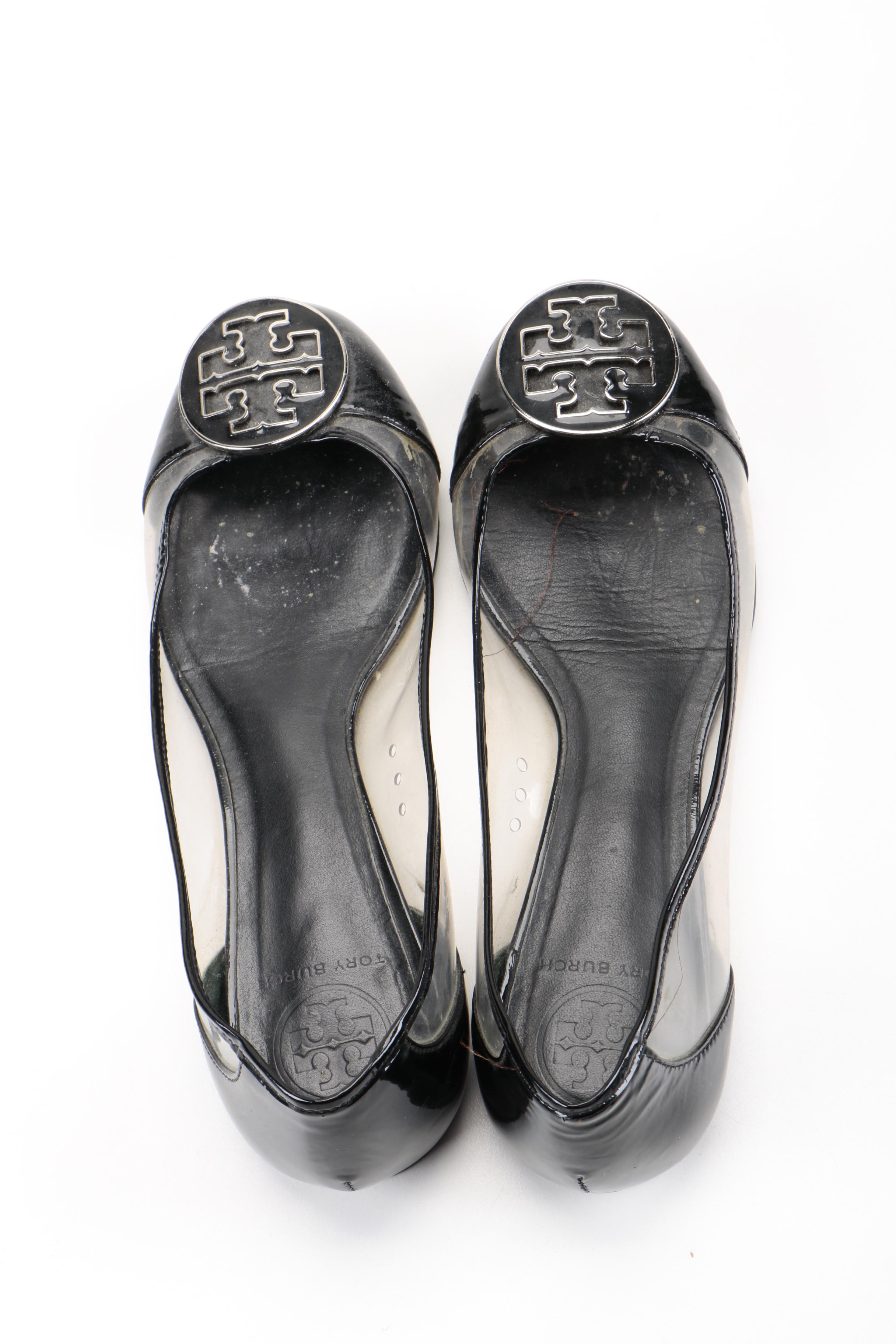 Tory Burch Transparent Reva Flats