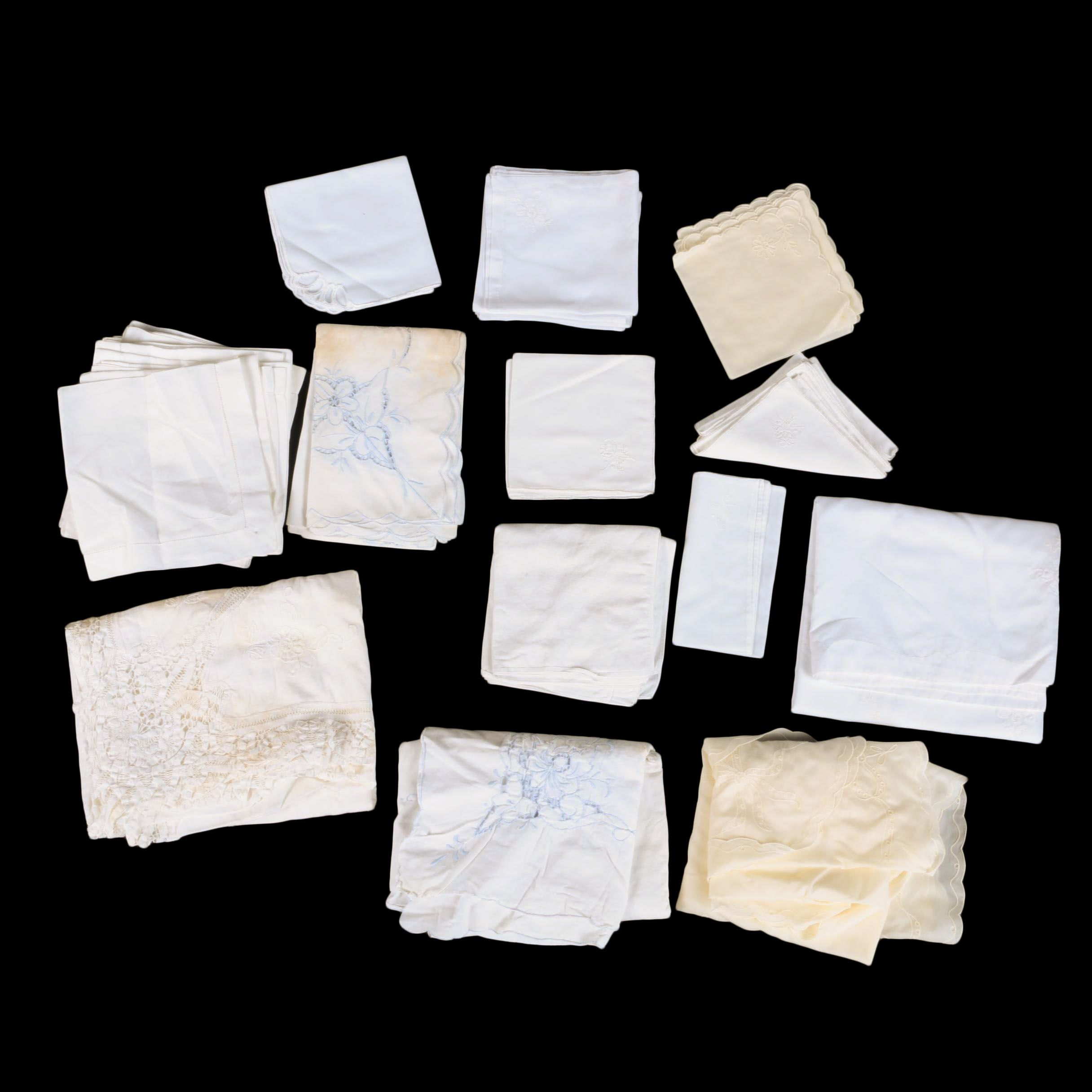 Assortment of Vintage Linens