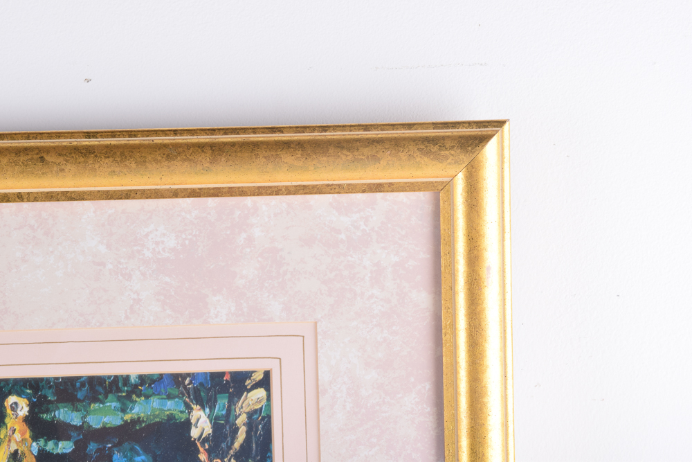 H. Gordon Wang Offset Lithograph of Wicker Furniture