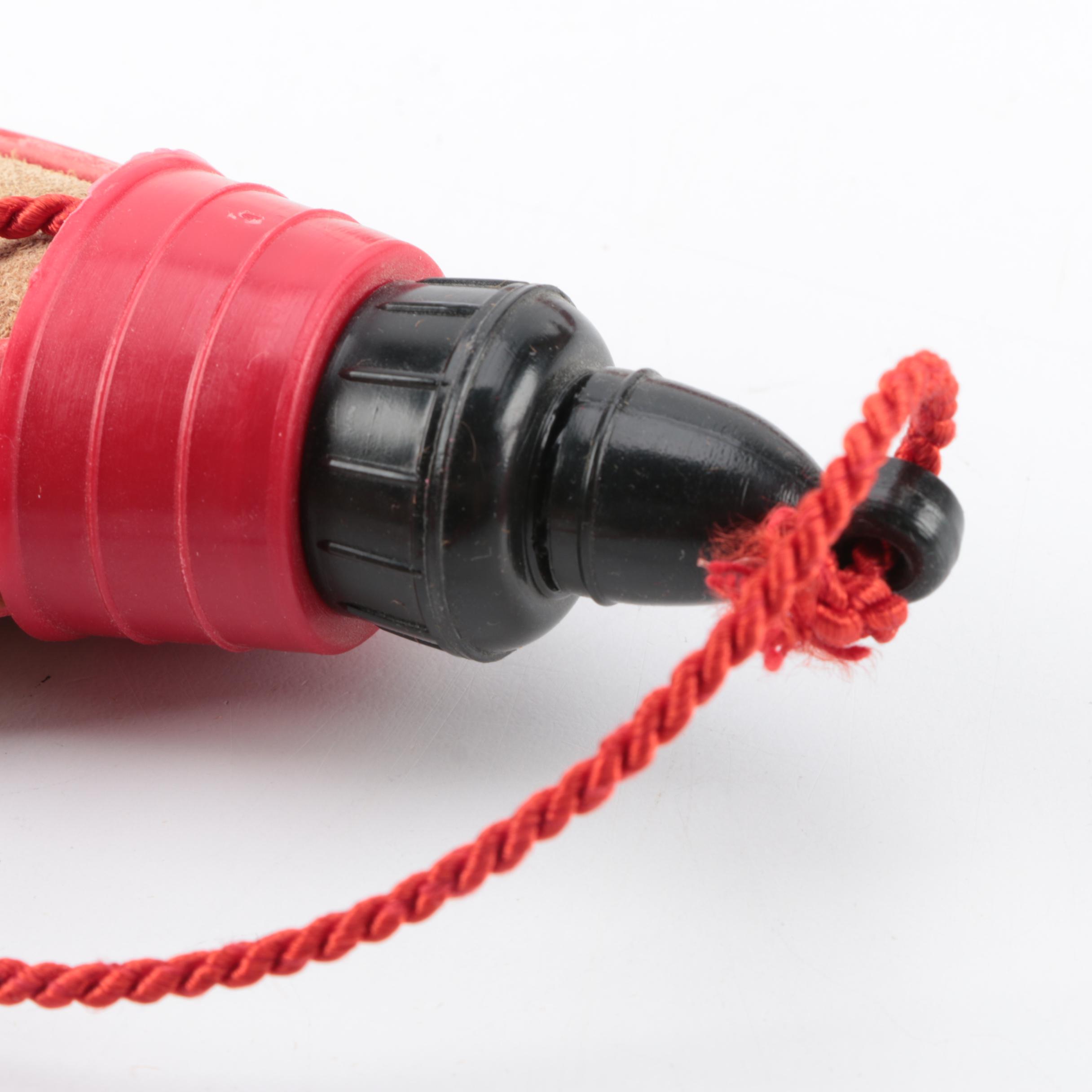 Spanish Leather Bota Bags and Tooled Leather Wine Decanter