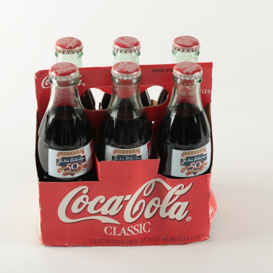 Jackie Robinson 50th Anniversary Coca-Cola Bottles