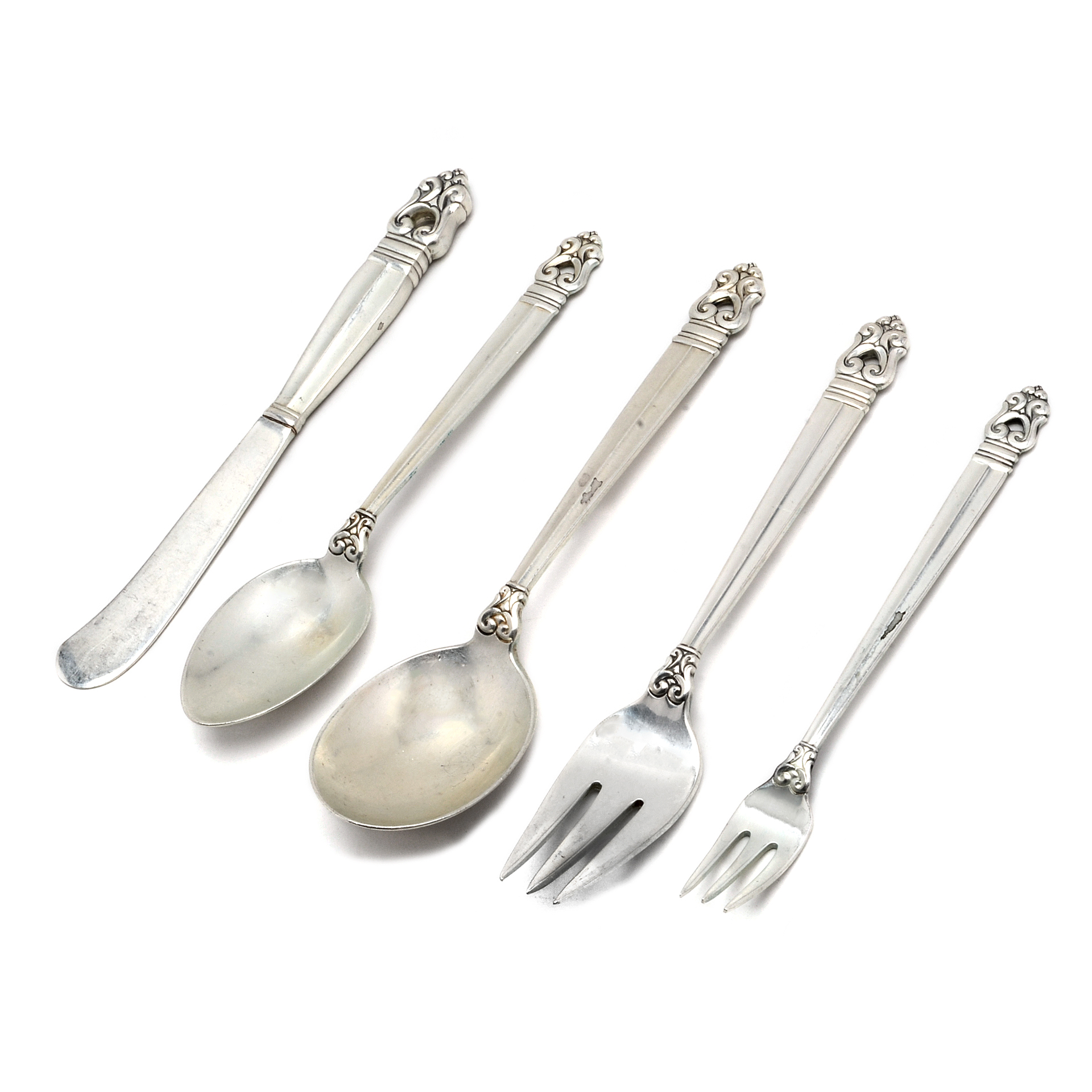 International Silver Co. "Royal Danish" Sterling Silver Flatware