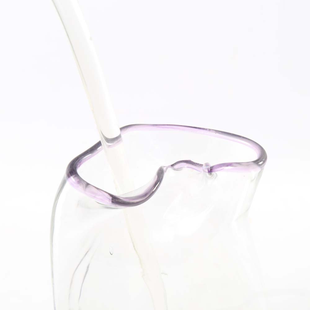 Art Glass Vase and Iris