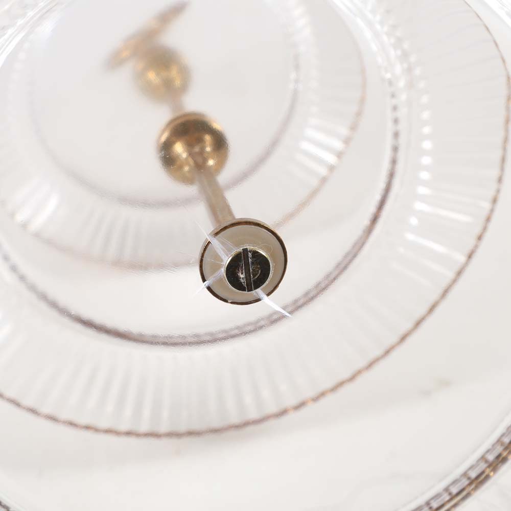 Gold Tone and Glass Serving Pieces