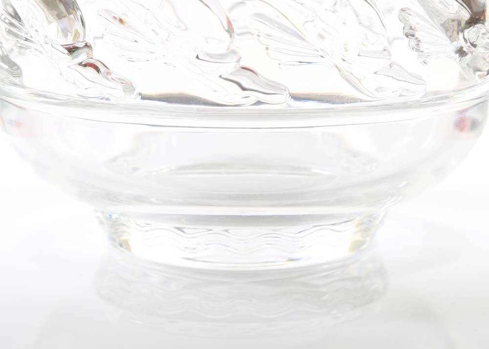 Tiffany & Co. "Dolphin" Crystal Bowl
