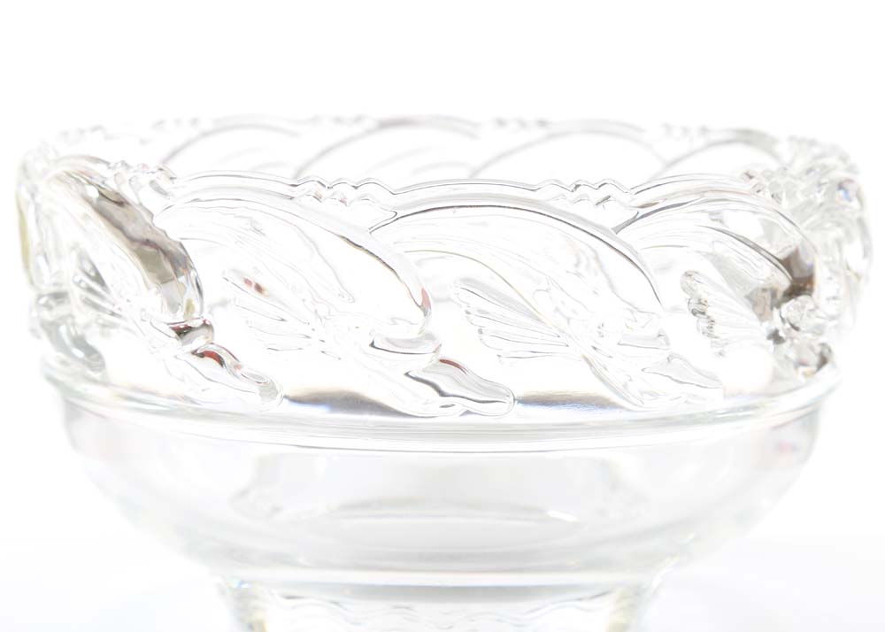 Tiffany & Co. "Dolphin" Crystal Bowl