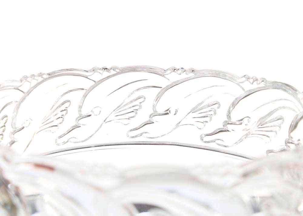 Tiffany & Co. "Dolphin" Crystal Bowl
