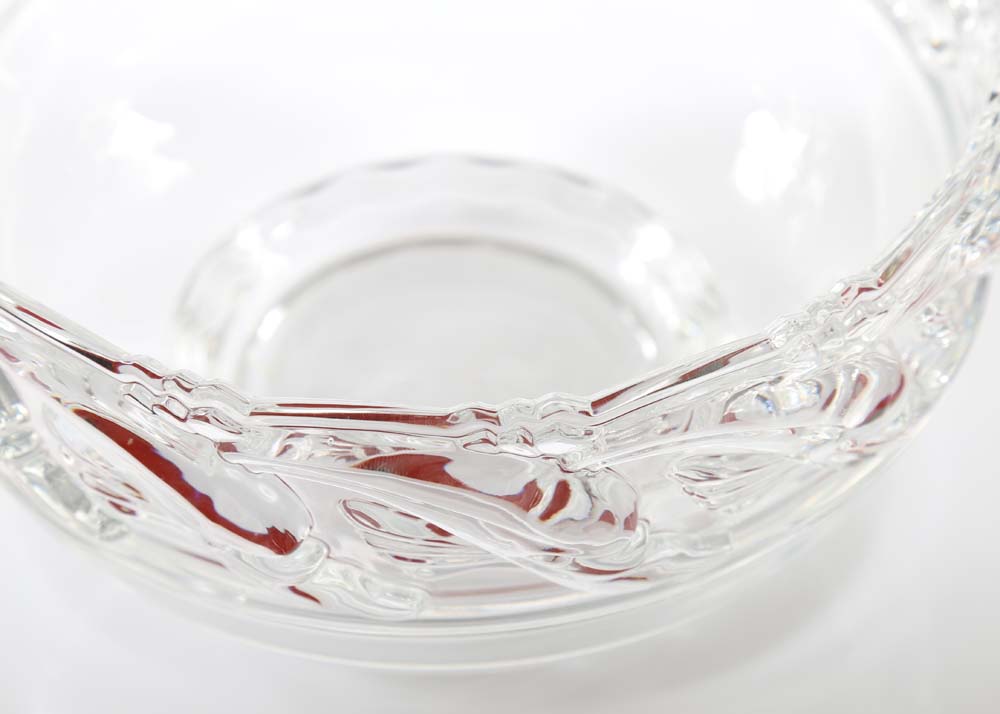 Tiffany & Co. "Dolphin" Crystal Bowl