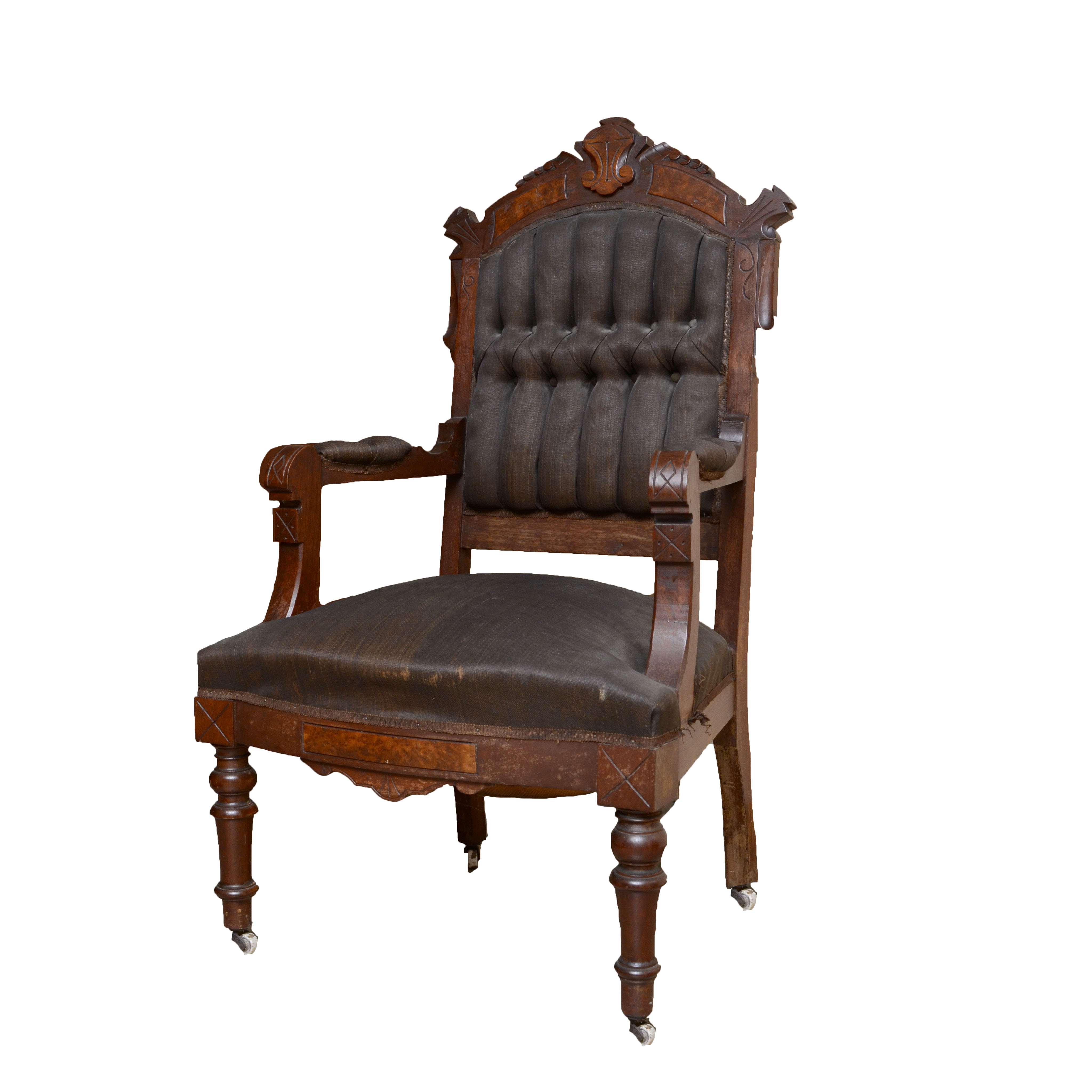 Victorian Eastlake Arm Chair