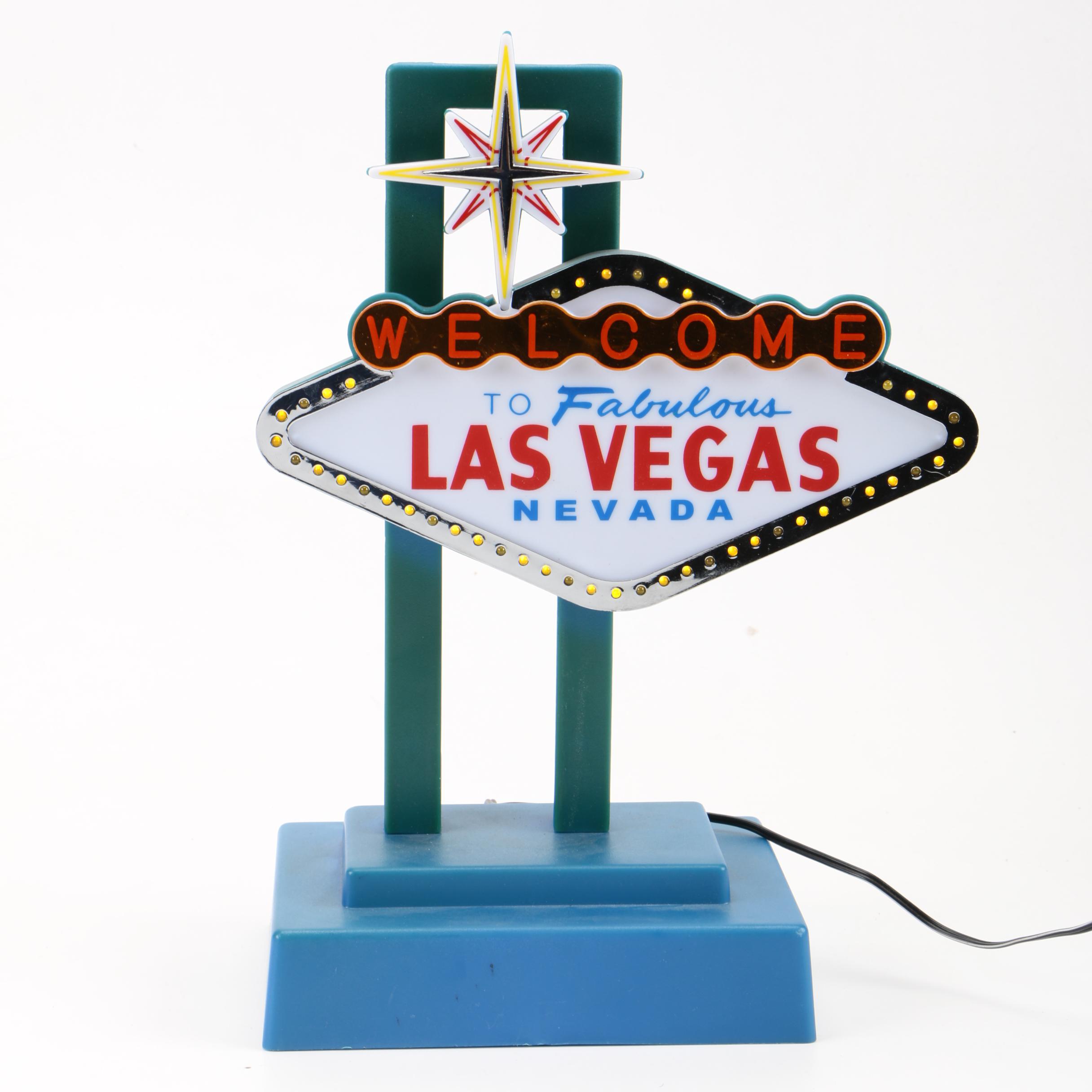 Table Top Illuminated Las Vegas Sign