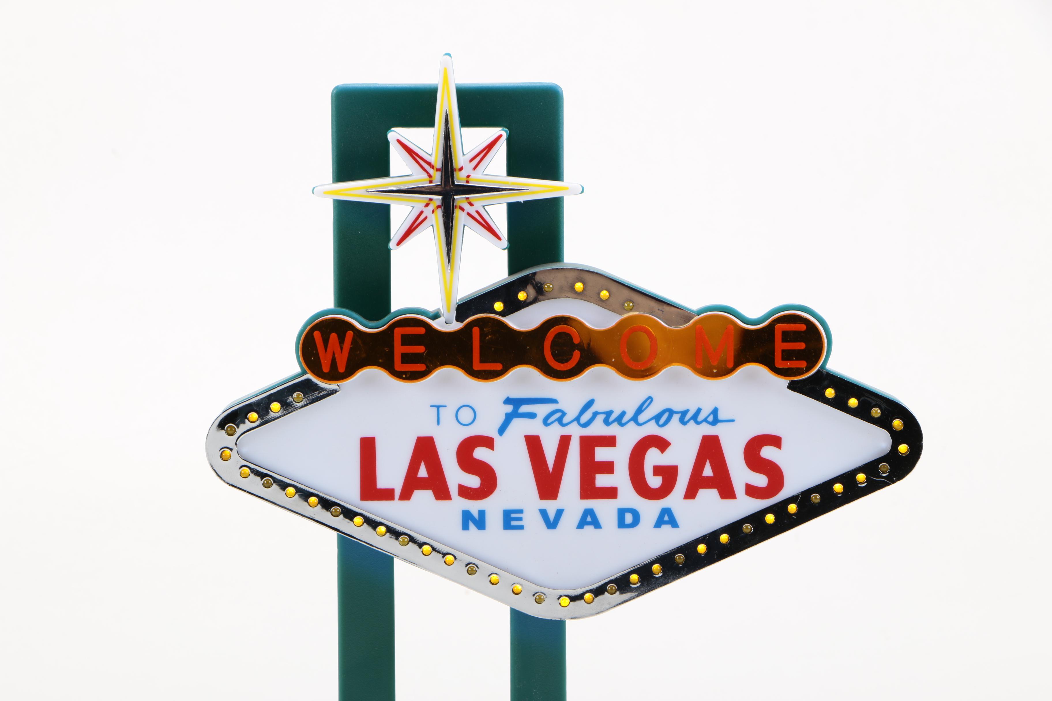 Table Top Illuminated Las Vegas Sign