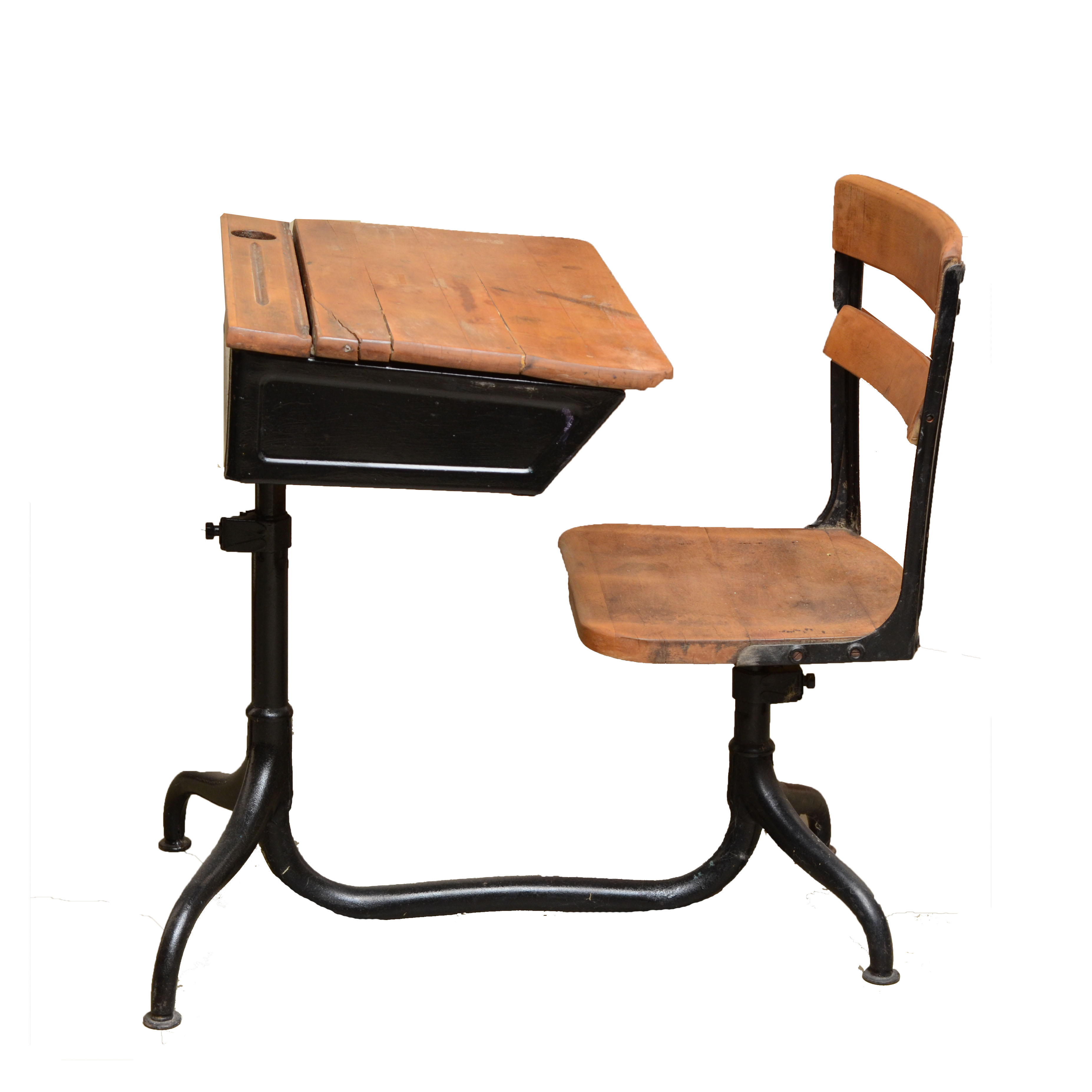Early to Mid 20th Century School Desk