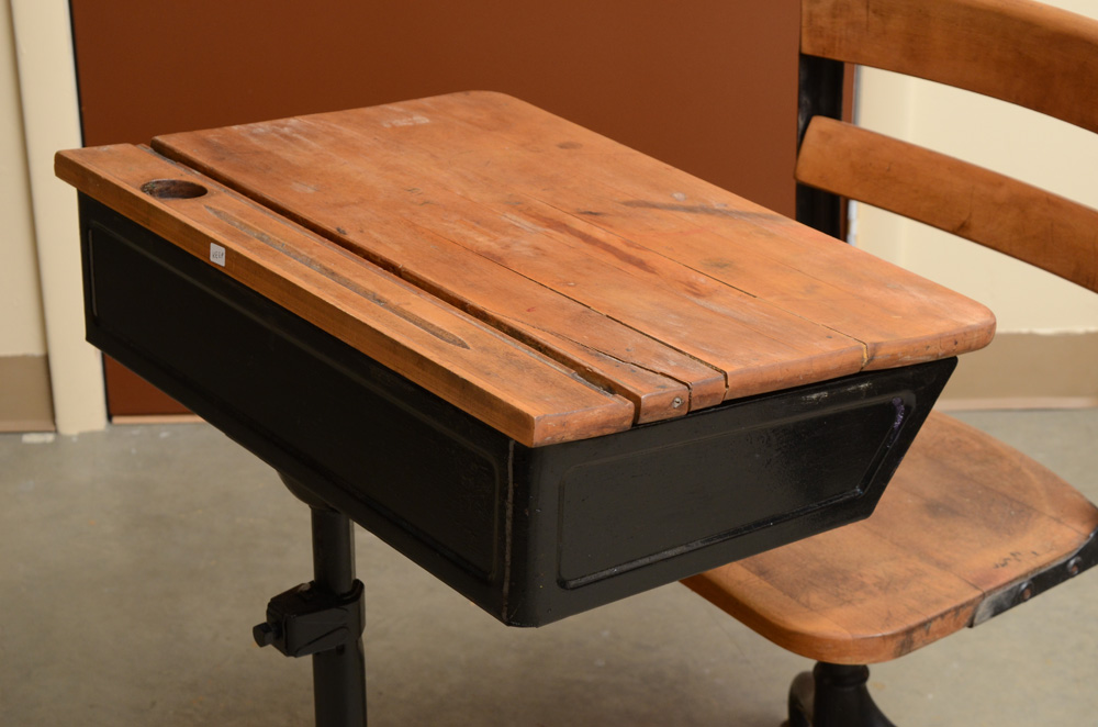 Early to Mid 20th Century School Desk