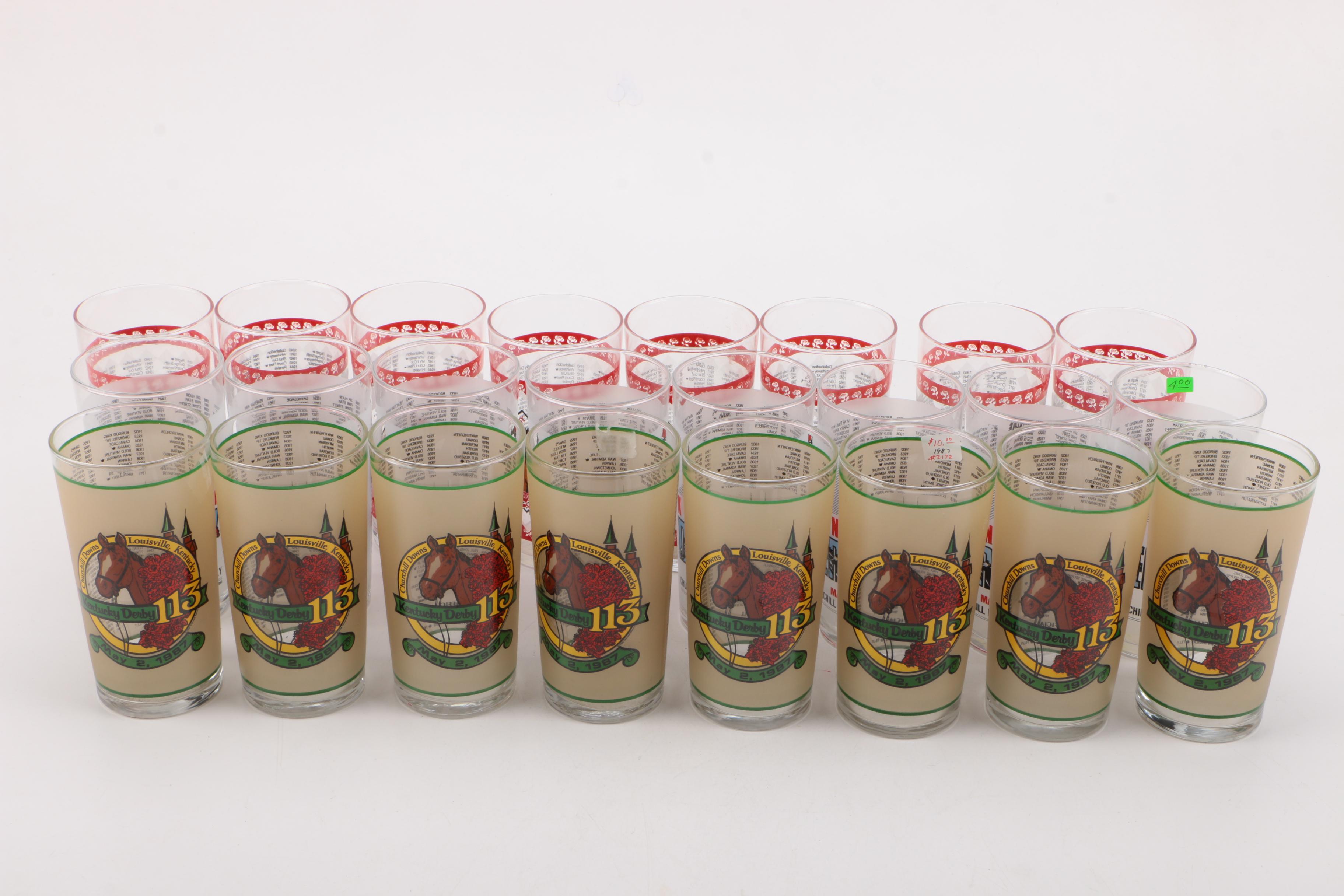 Kentucky Derby Bar Glasses