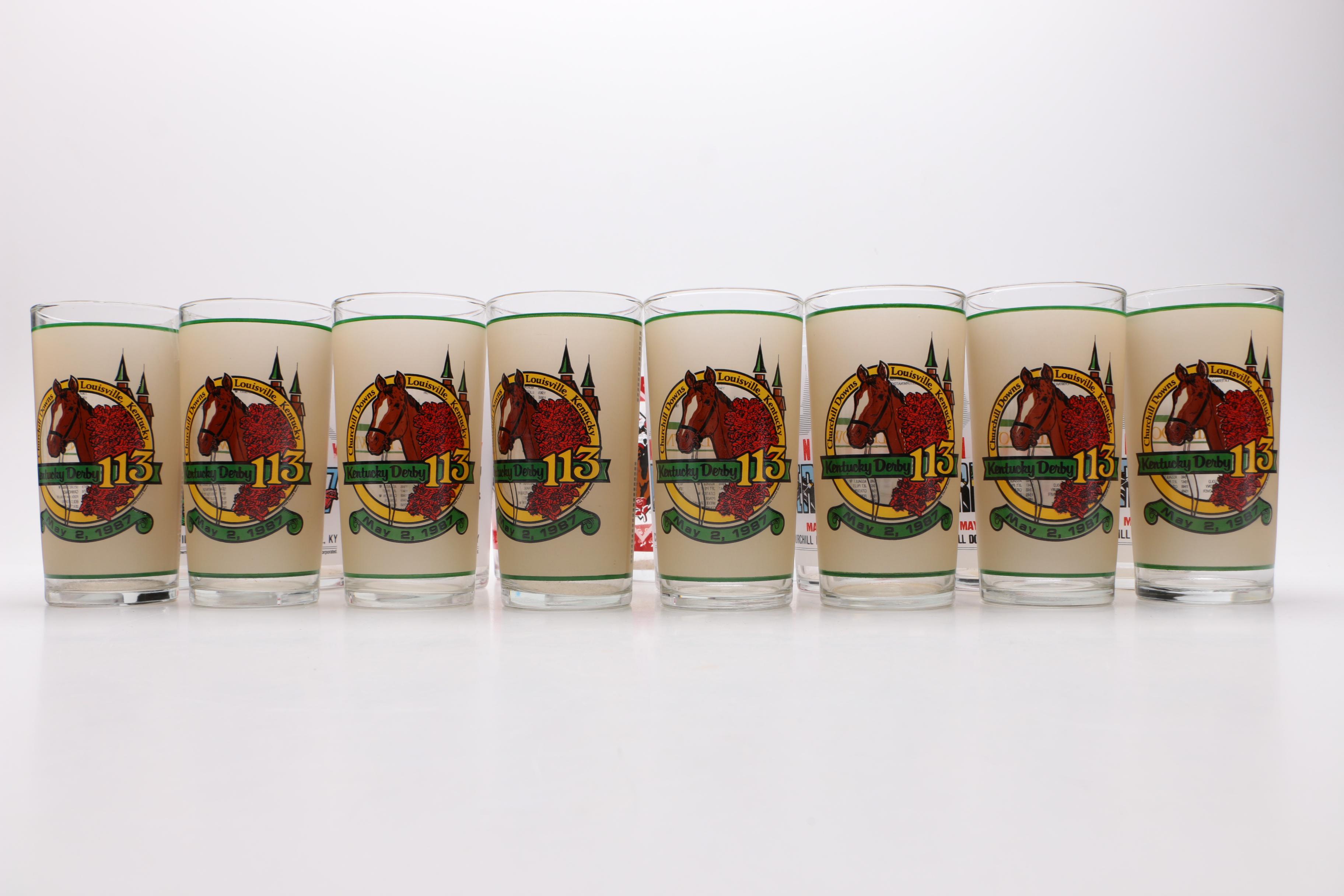 Kentucky Derby Bar Glasses