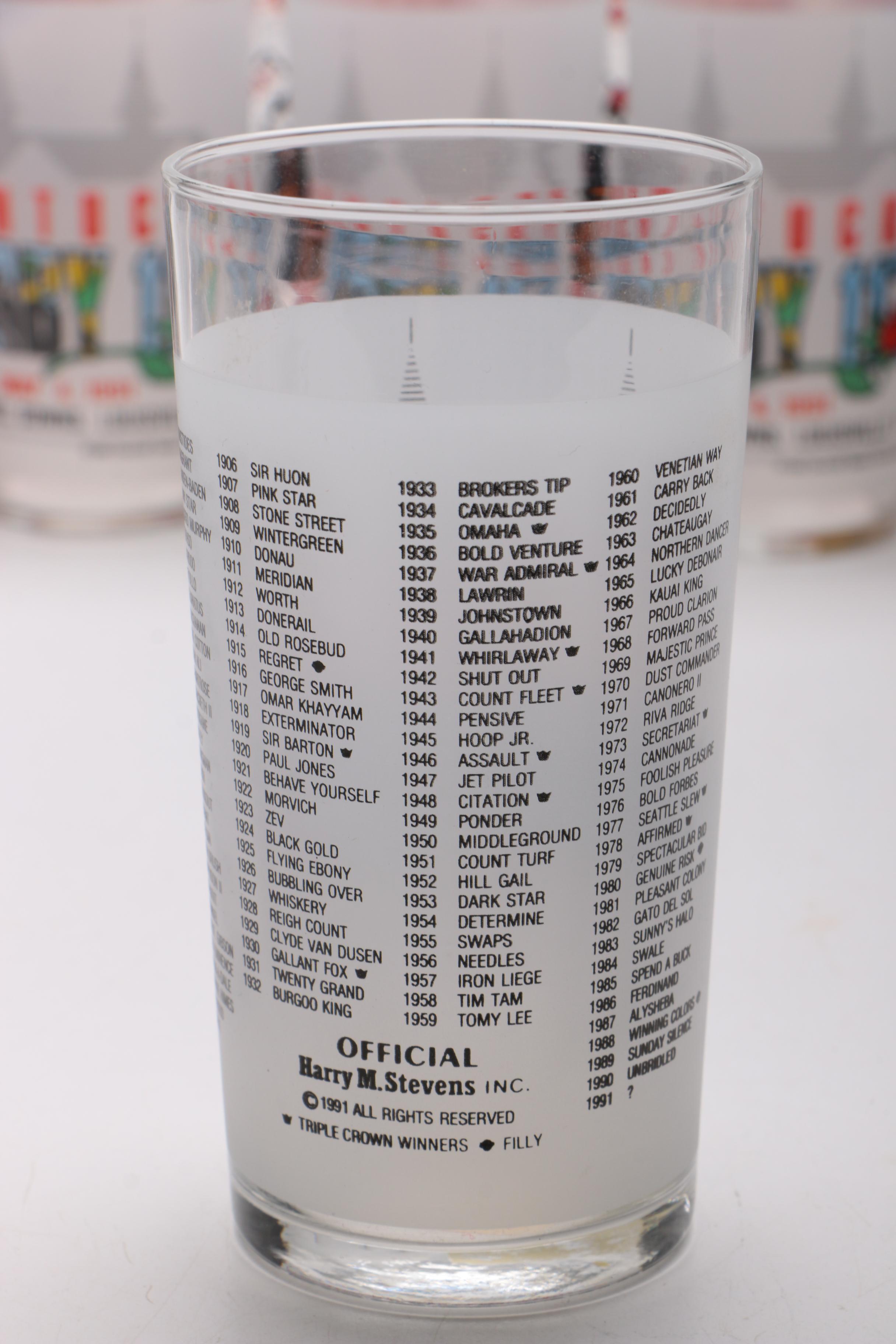 Kentucky Derby Bar Glasses