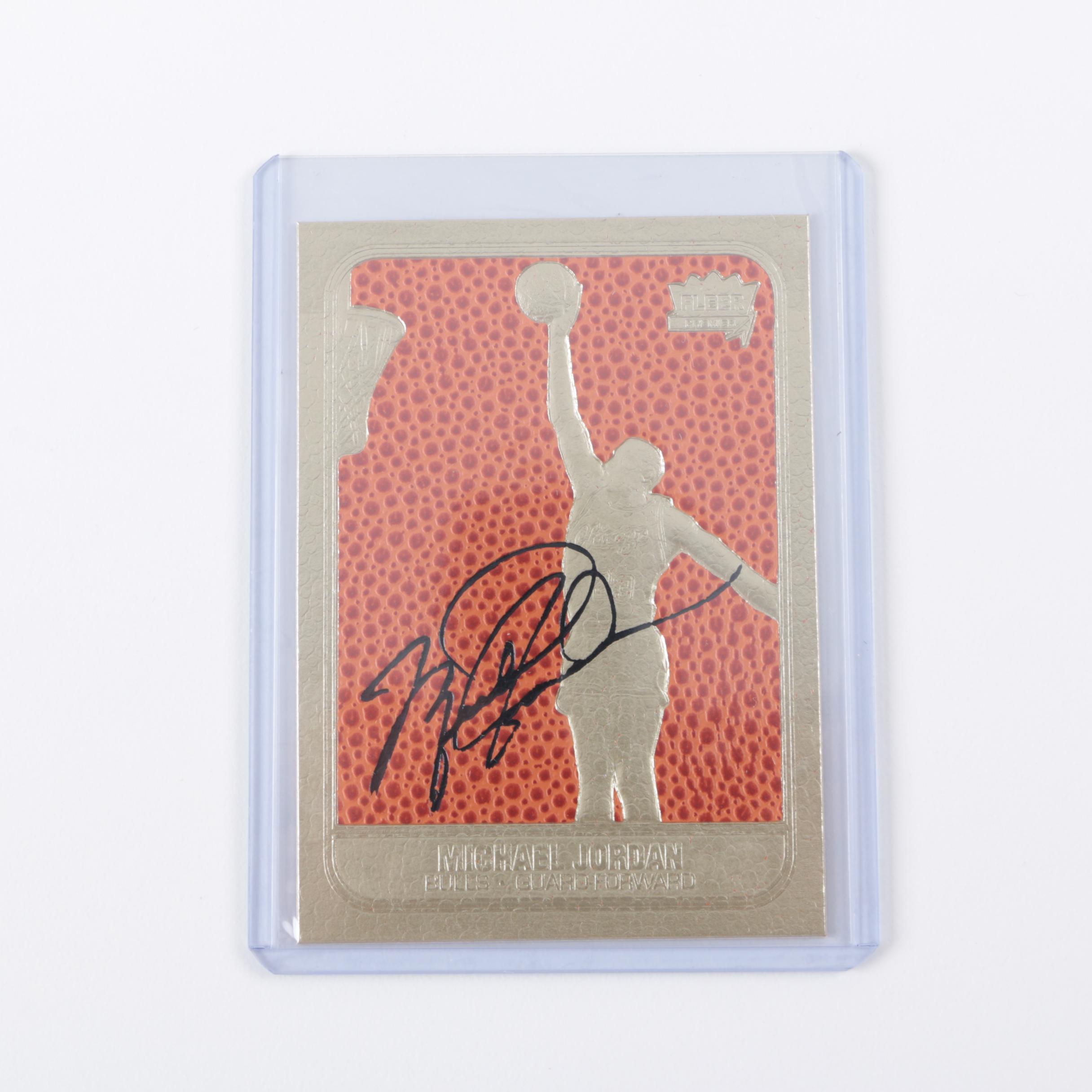 Michael Jordan 1997 Fleer Limited Edition 23K Gold Card