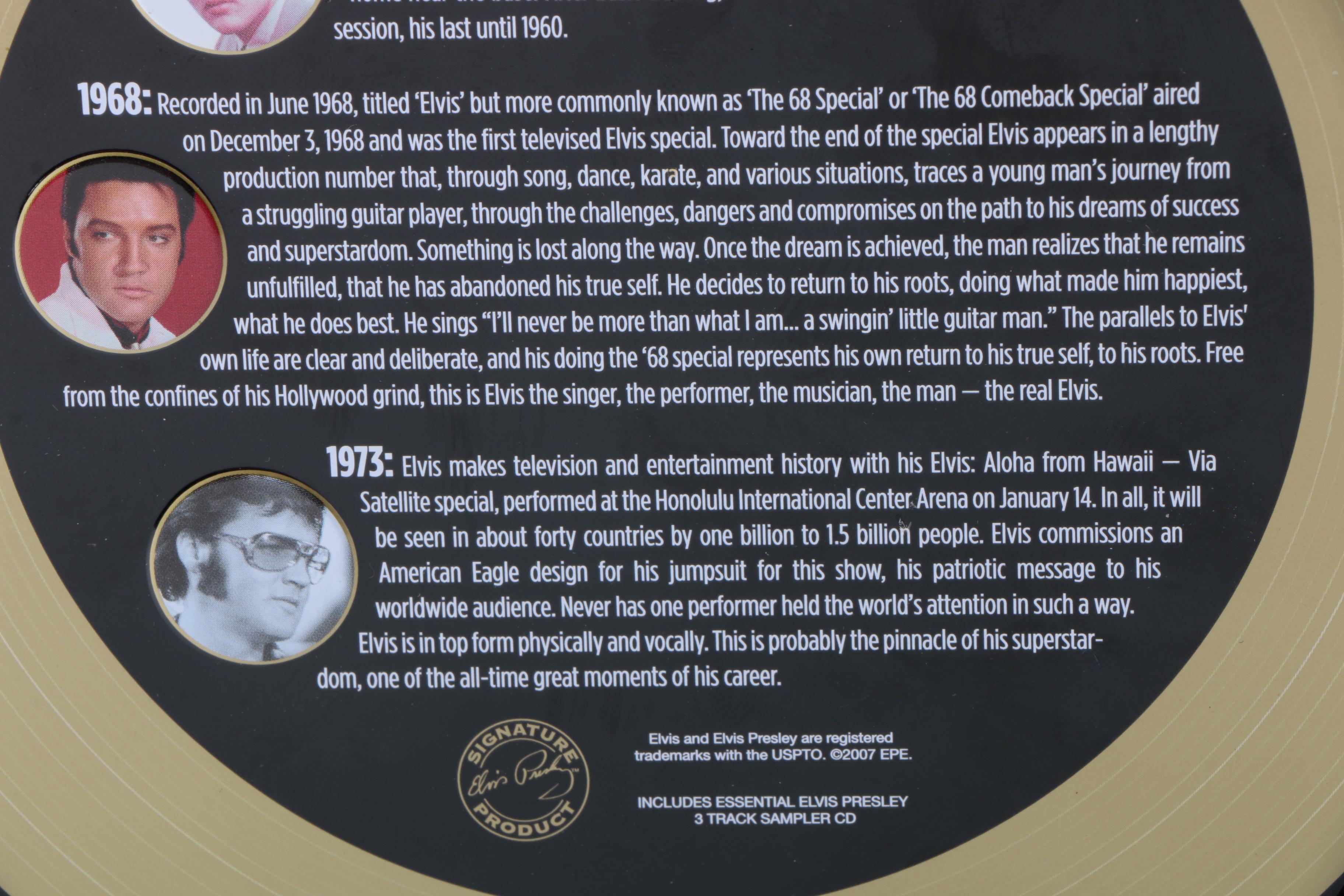 Set of Elvis Presley Limited Edition Collectors Pez Dispensers