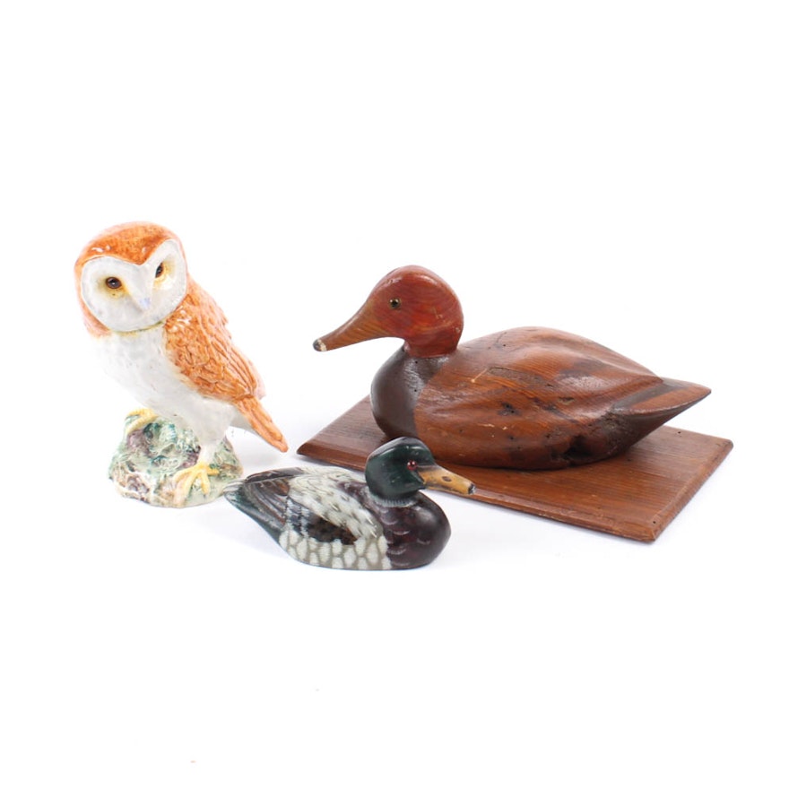 Animal Figurines Featuring Beswick Owl