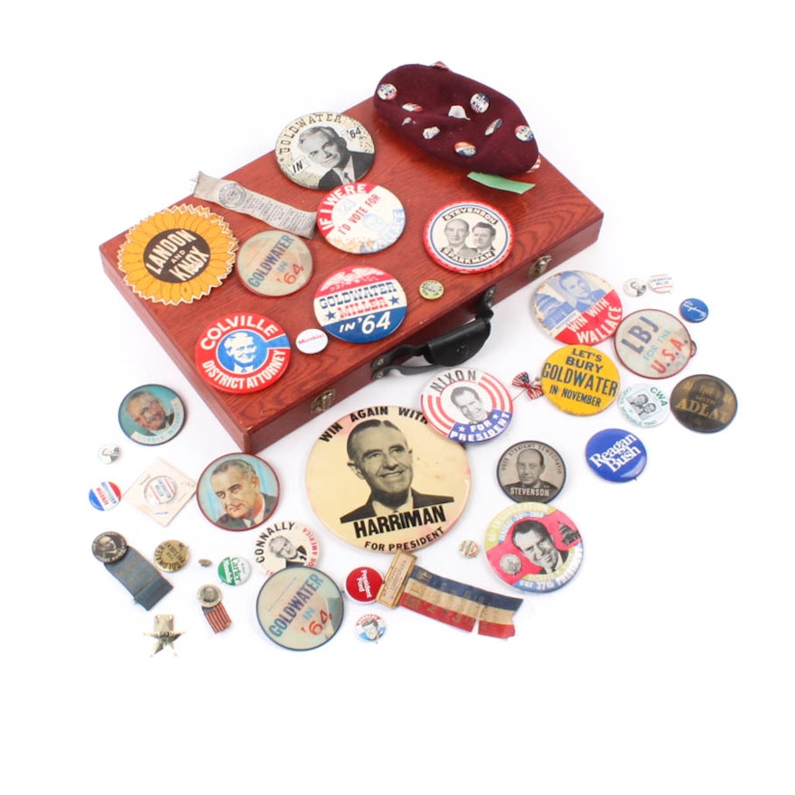 Vintage Political Pin Collection