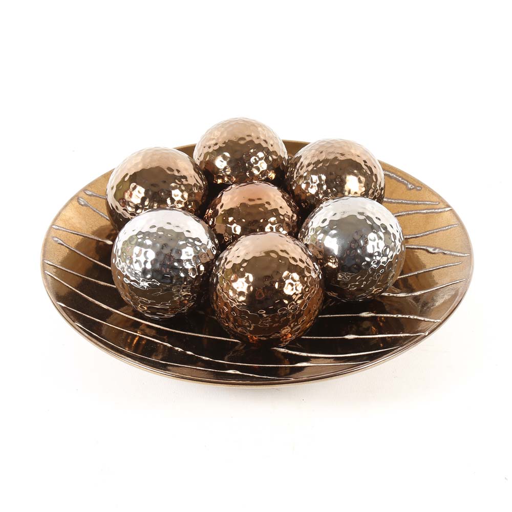 Decorative Bowl with Carpet Balls