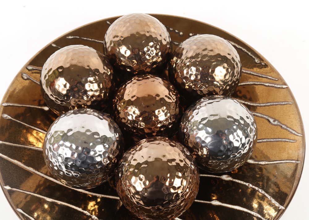 Decorative Bowl with Carpet Balls