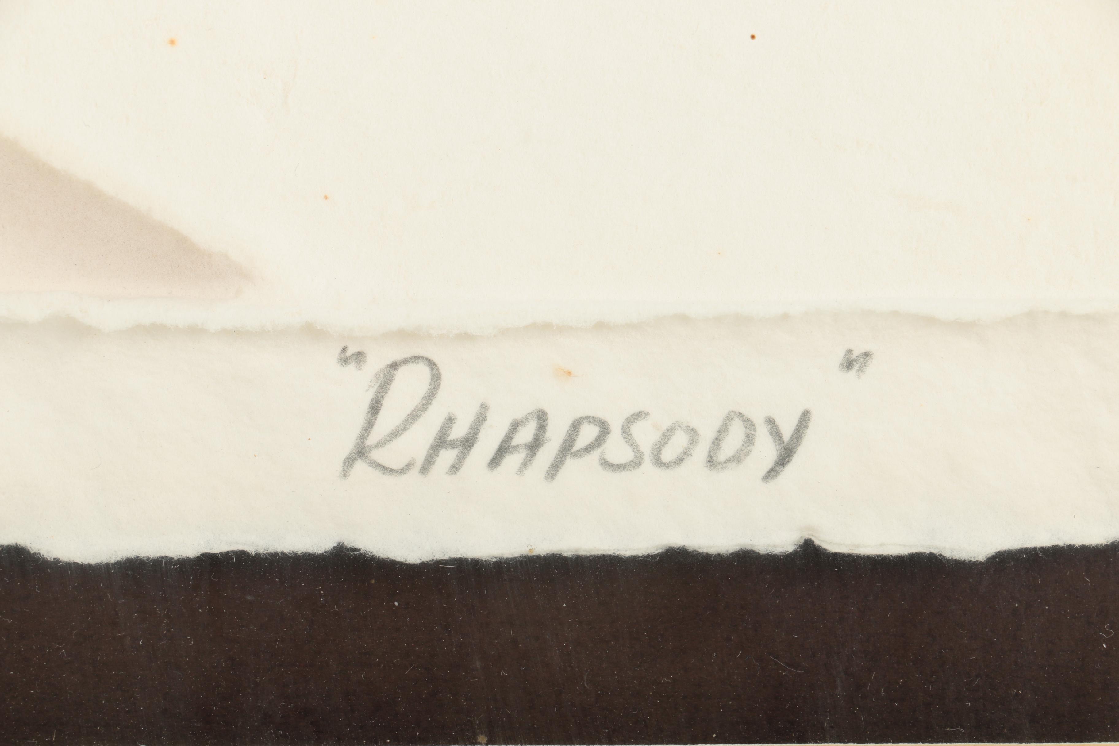 Wess Smith 1985 Limited Edition Cast Paper Print "Rhapsody"