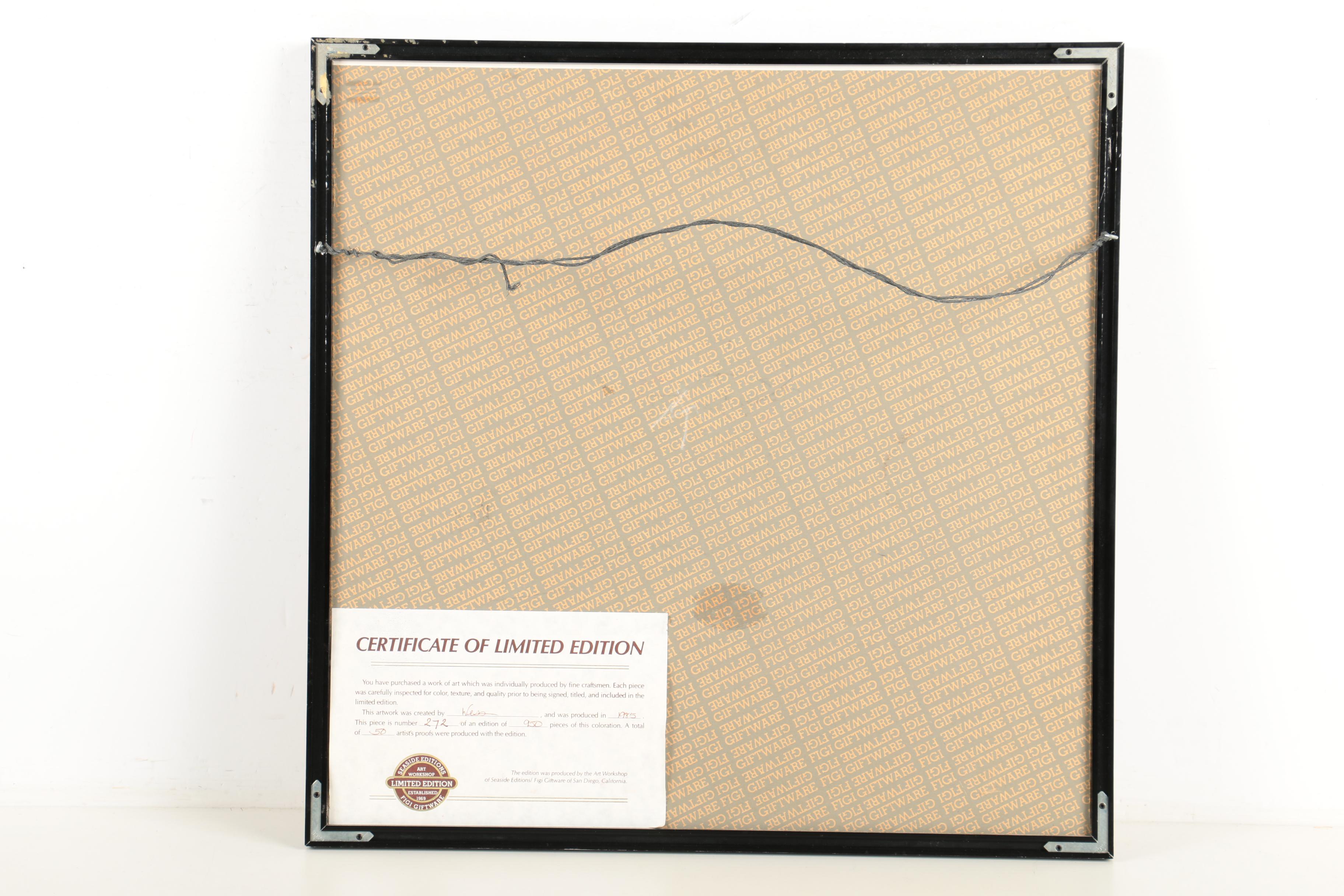 Wess Smith 1985 Limited Edition Cast Paper Print "Rhapsody"