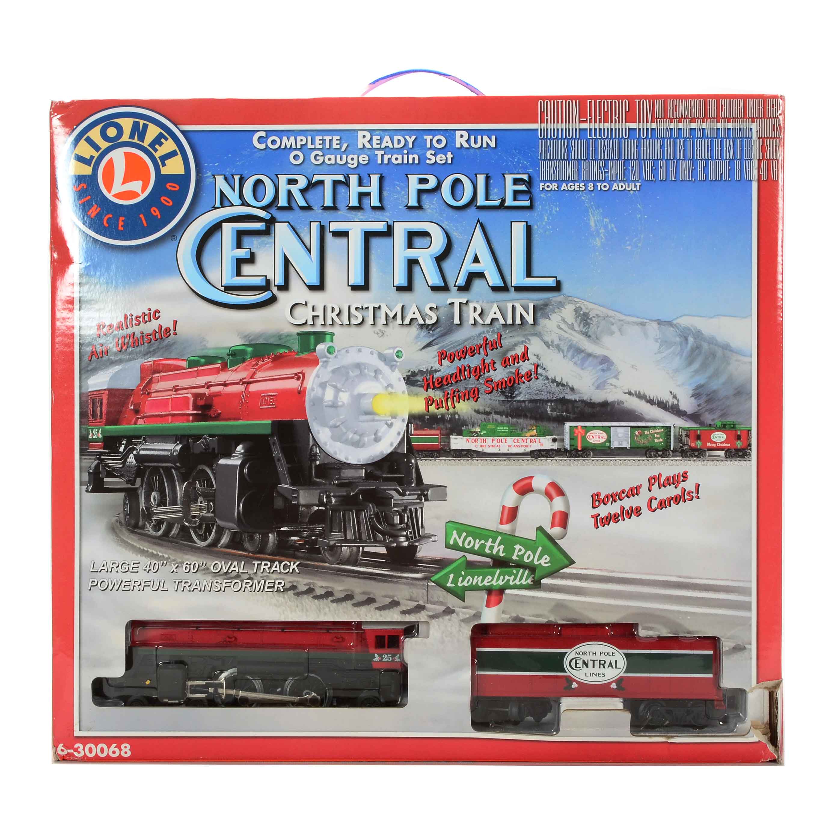 Lionel North Pole Central Christmas Train in O-Gauge