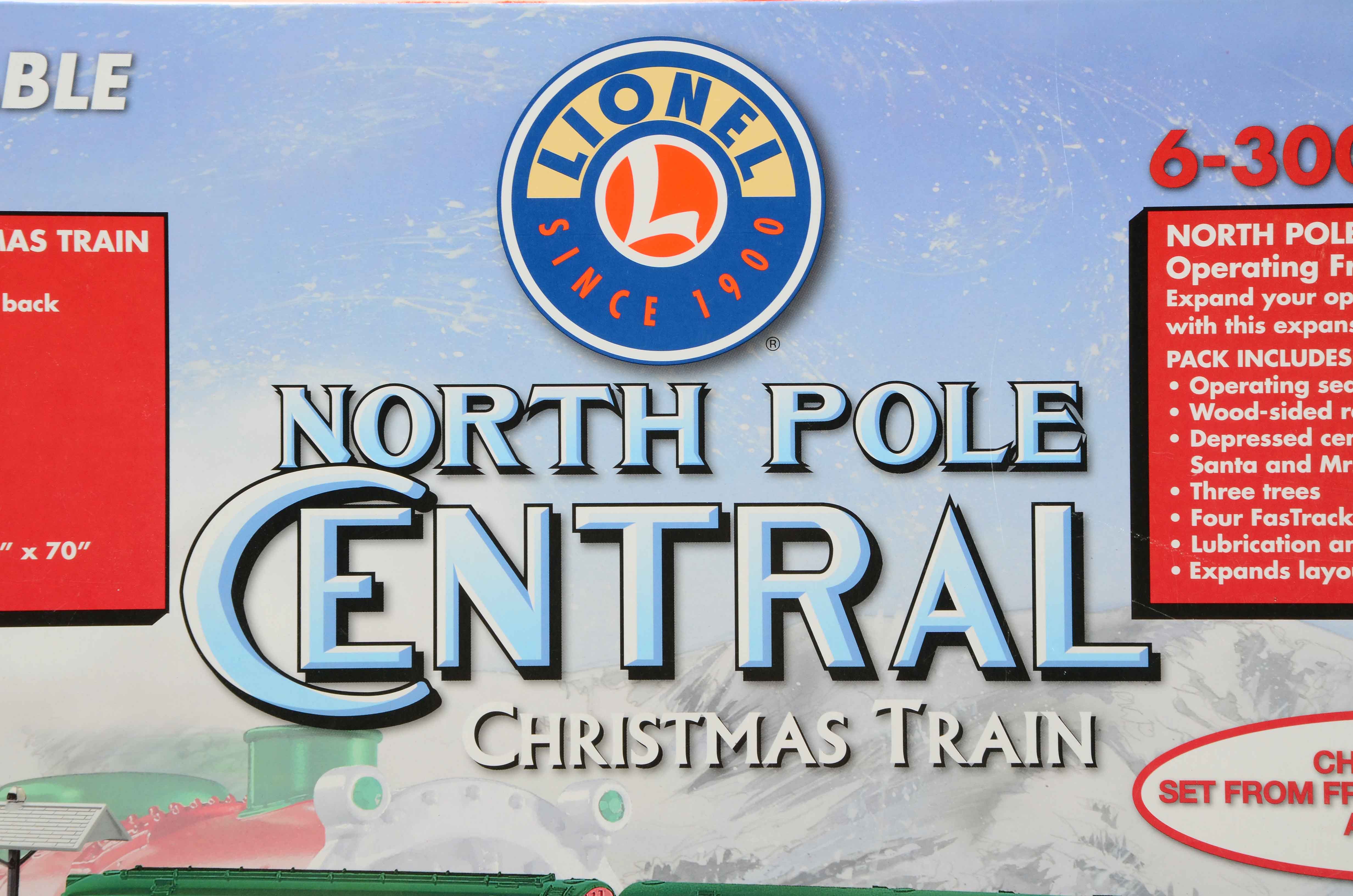 Lionel North Pole Central Christmas Train in O-Gauge