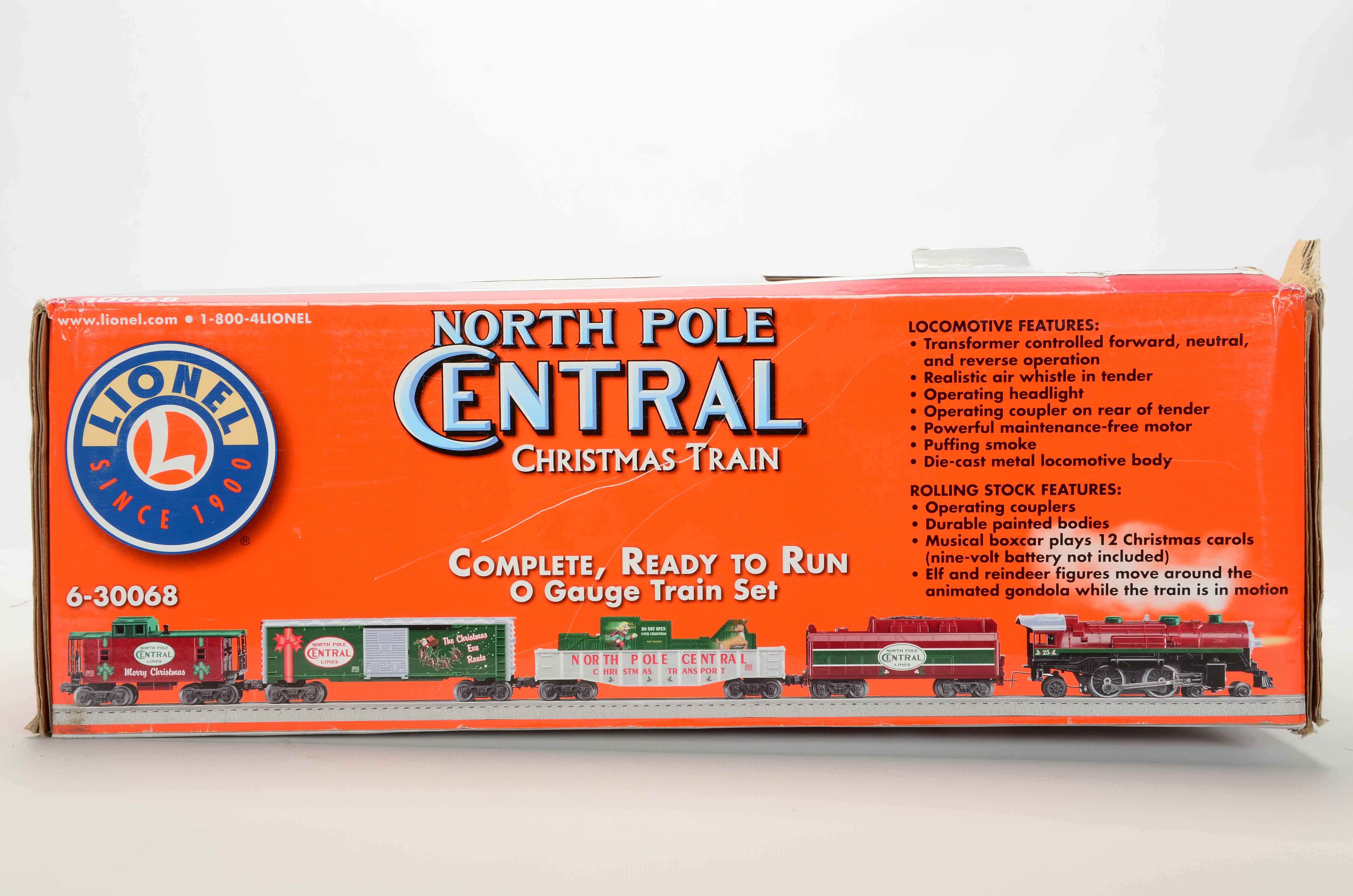 Lionel North Pole Central Christmas Train in O-Gauge