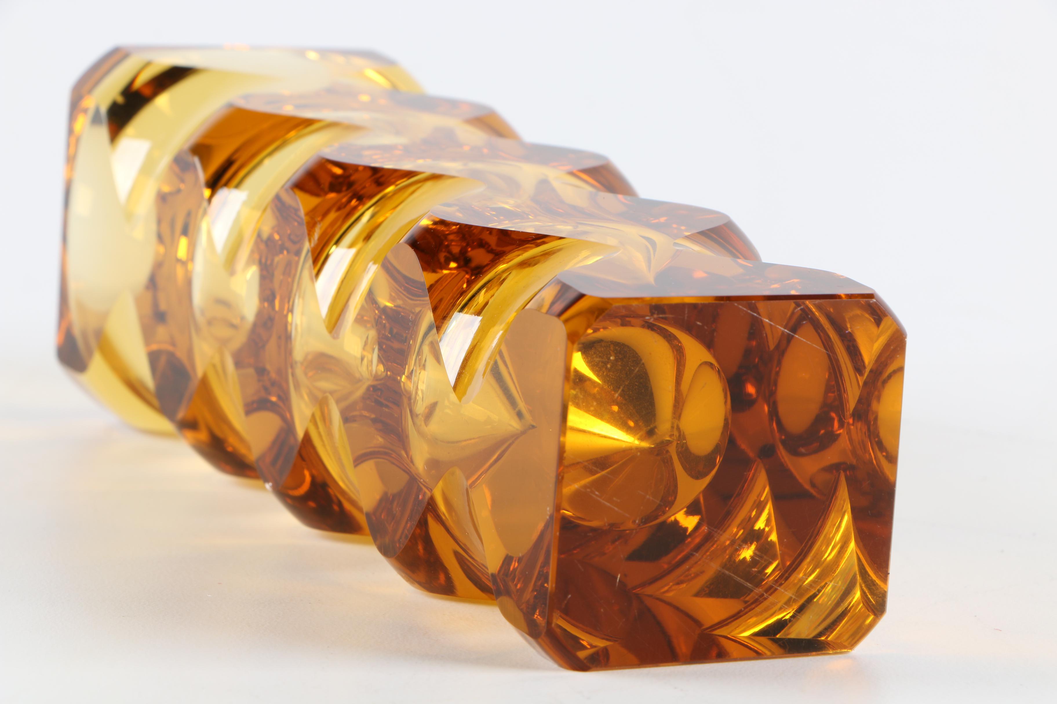 Oldrich Lipsky Bohemian Glass Vase