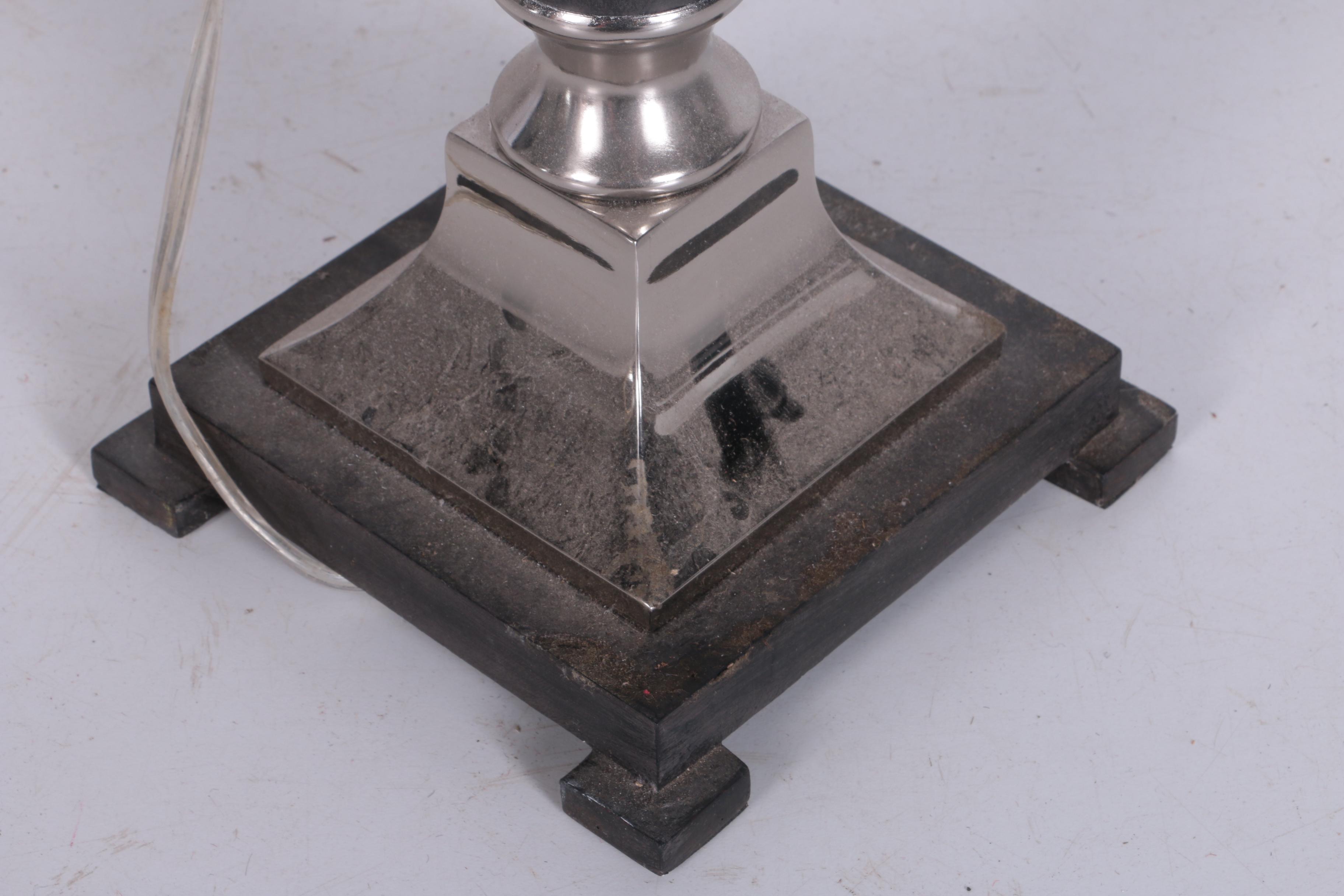 Modern Wood and Metal Table Lamp