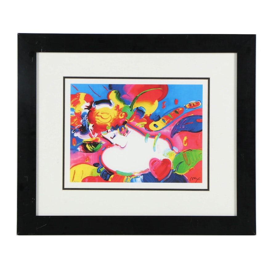 Reproduction Lithograph after Peter Max "Flower Blossom Lady"
