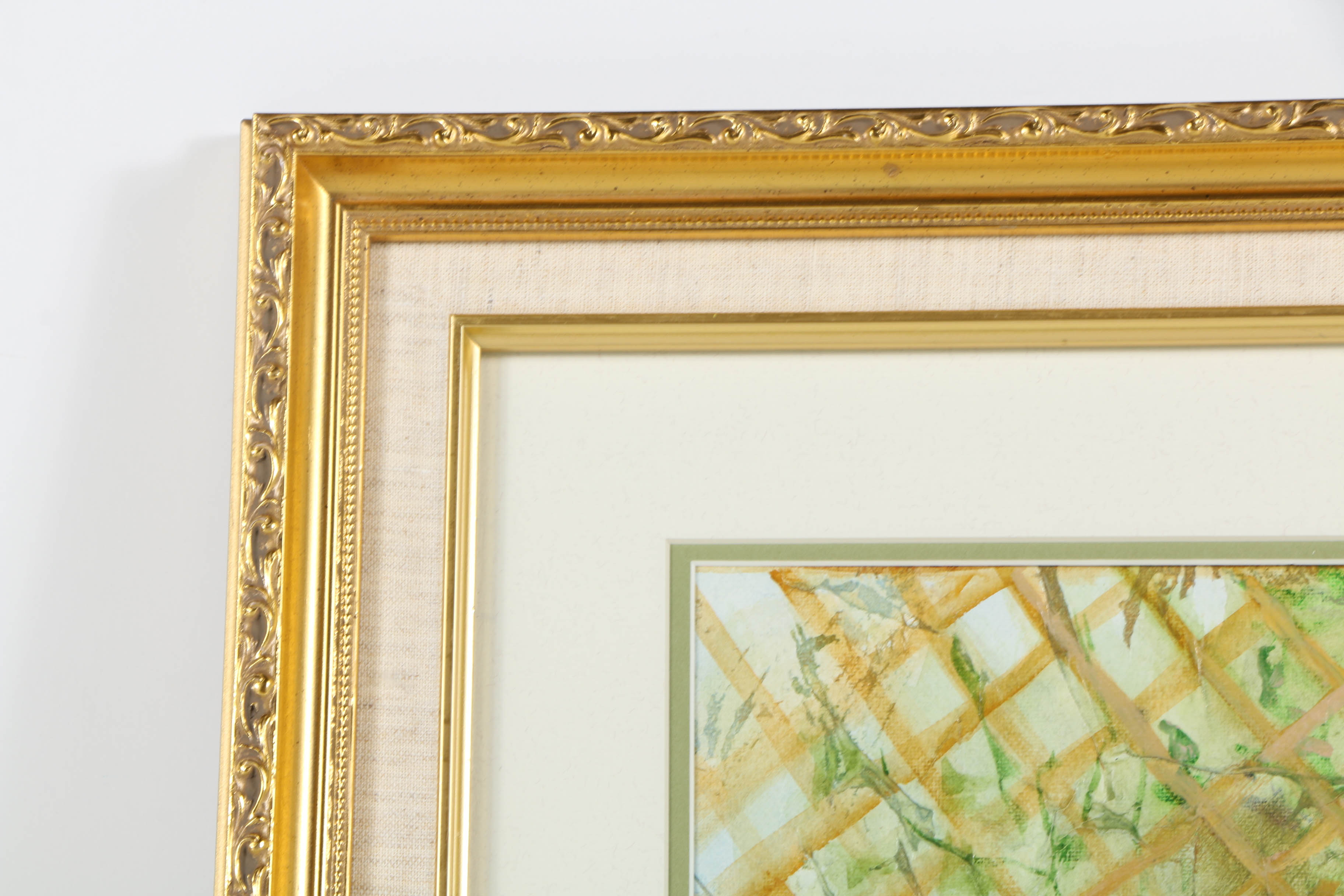 Joy Farley Oil Painting on Canvas of Potted Flowers