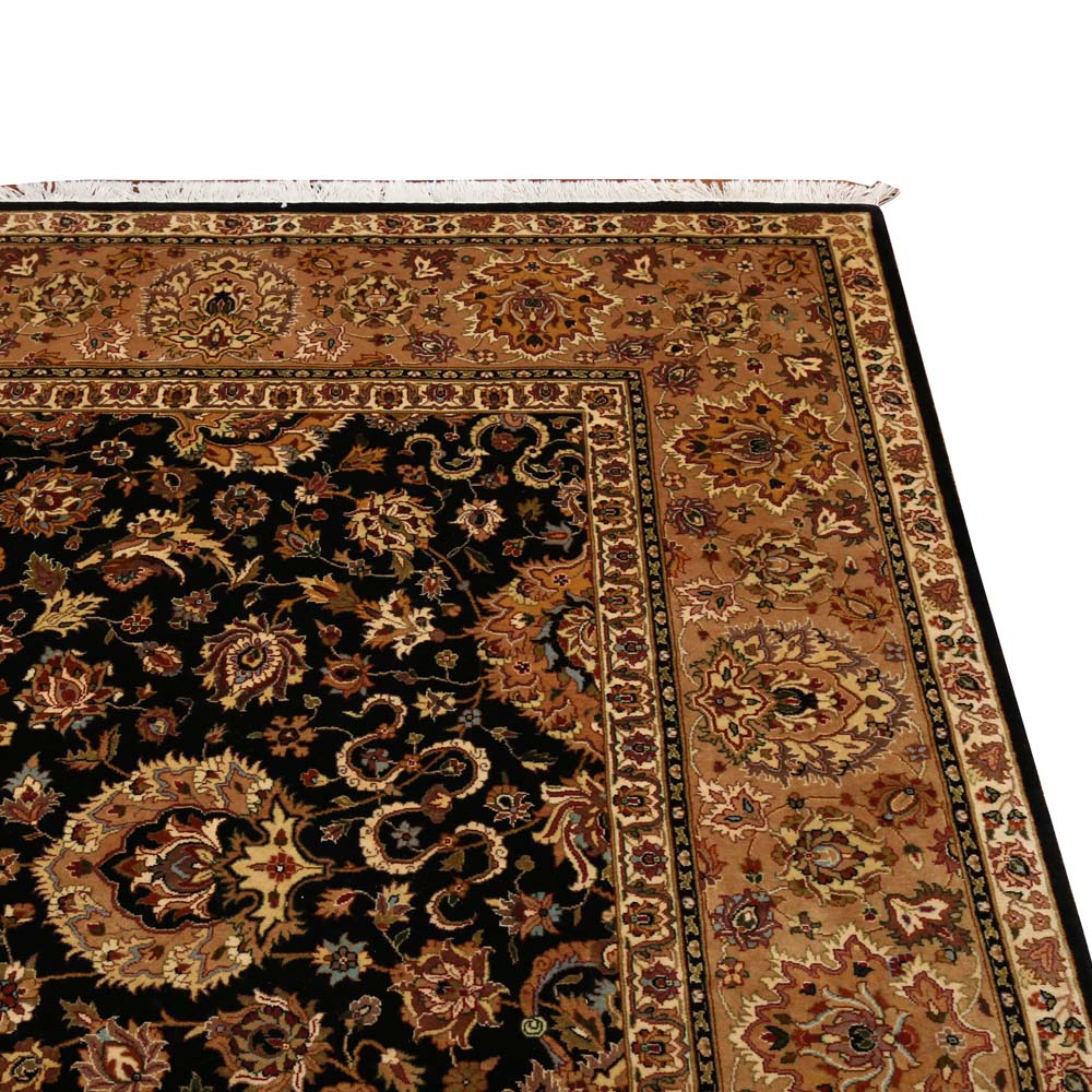 Hand-Knotted Chinese or Indian Persian-Style Wool Area Rug