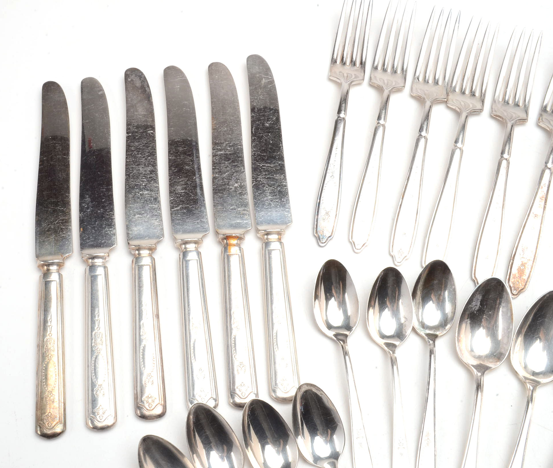 Rogers Silver-Plated "Empire" Flatware Service For Six