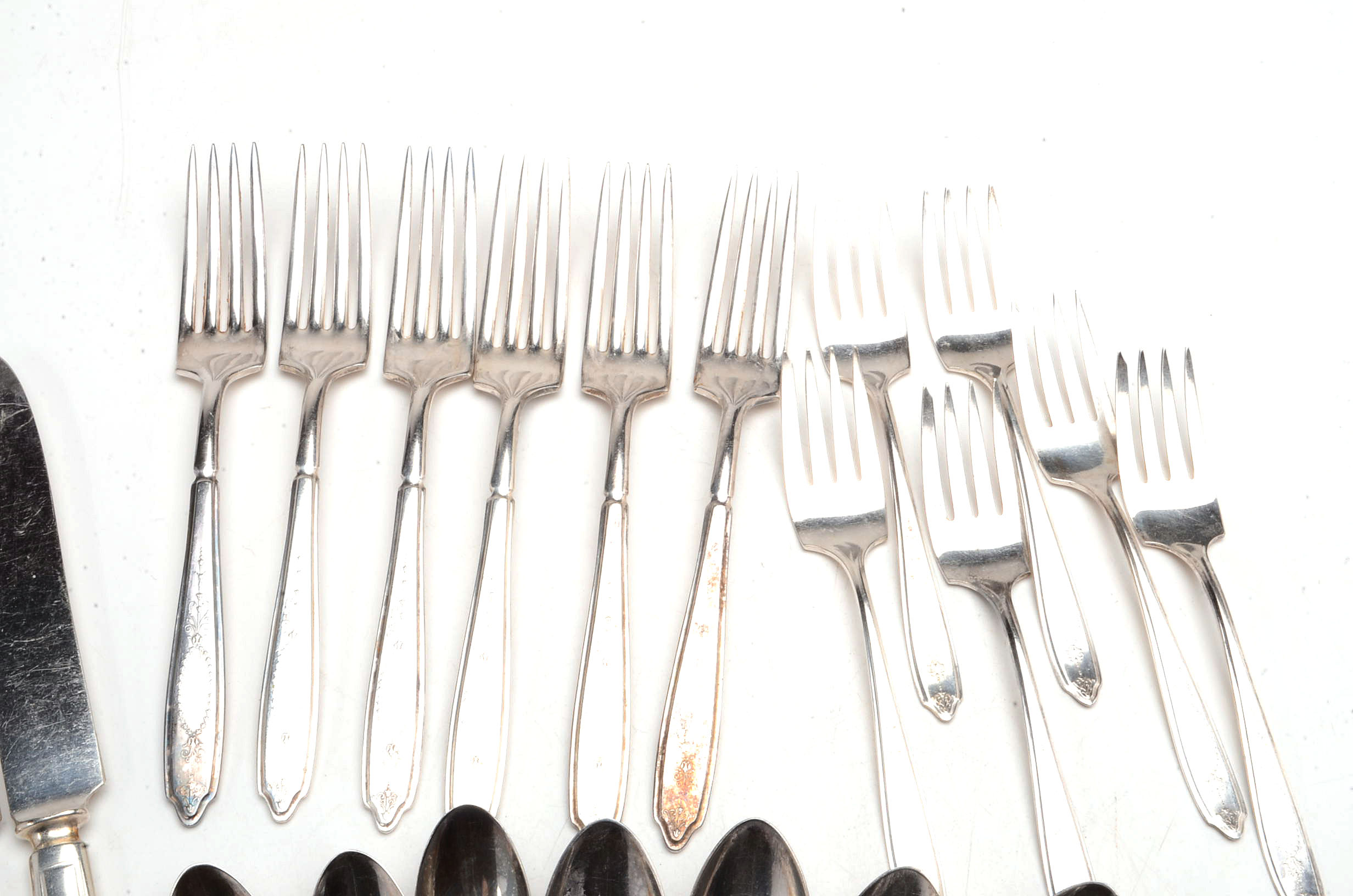Rogers Silver-Plated "Empire" Flatware Service For Six