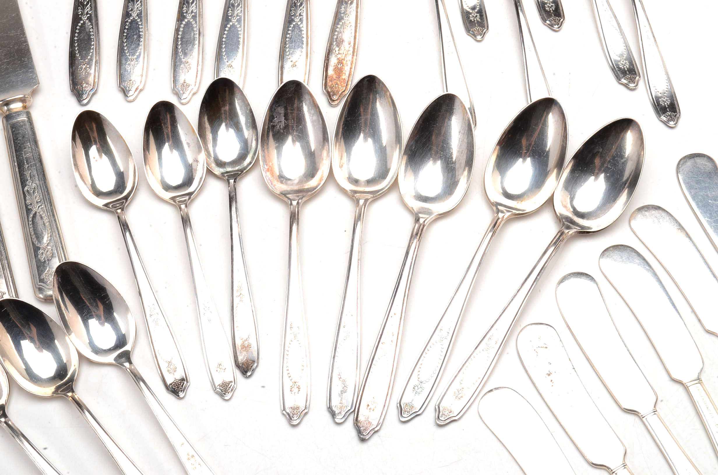 Rogers Silver-Plated "Empire" Flatware Service For Six