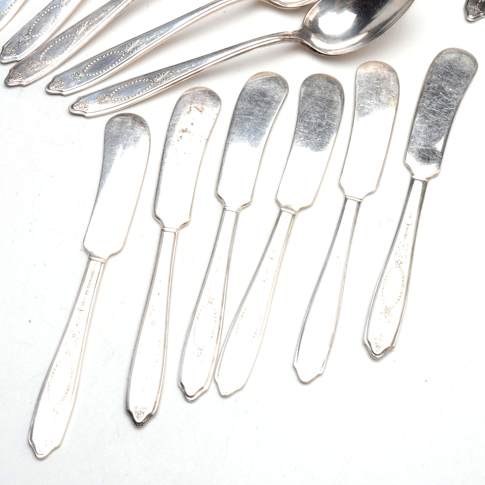 Rogers Silver-Plated "Empire" Flatware Service For Six