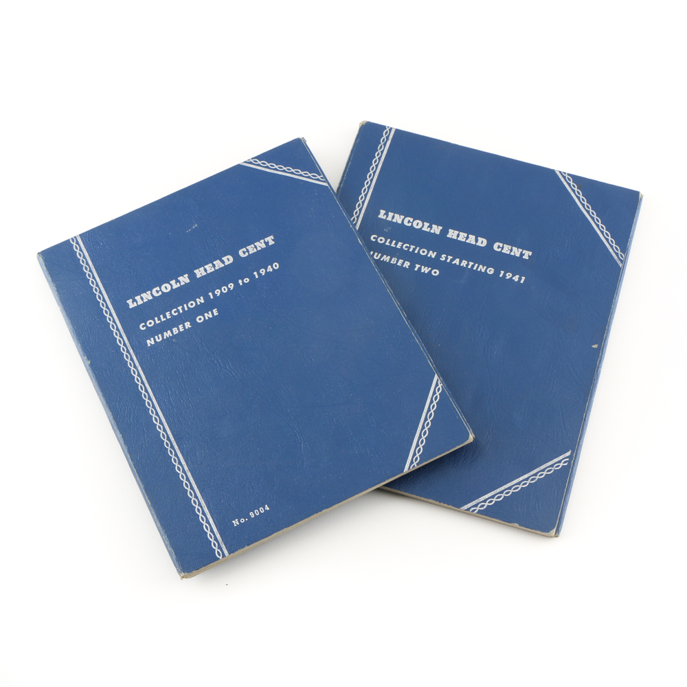 Lincoln Head Cent Collections in Whitman Folders