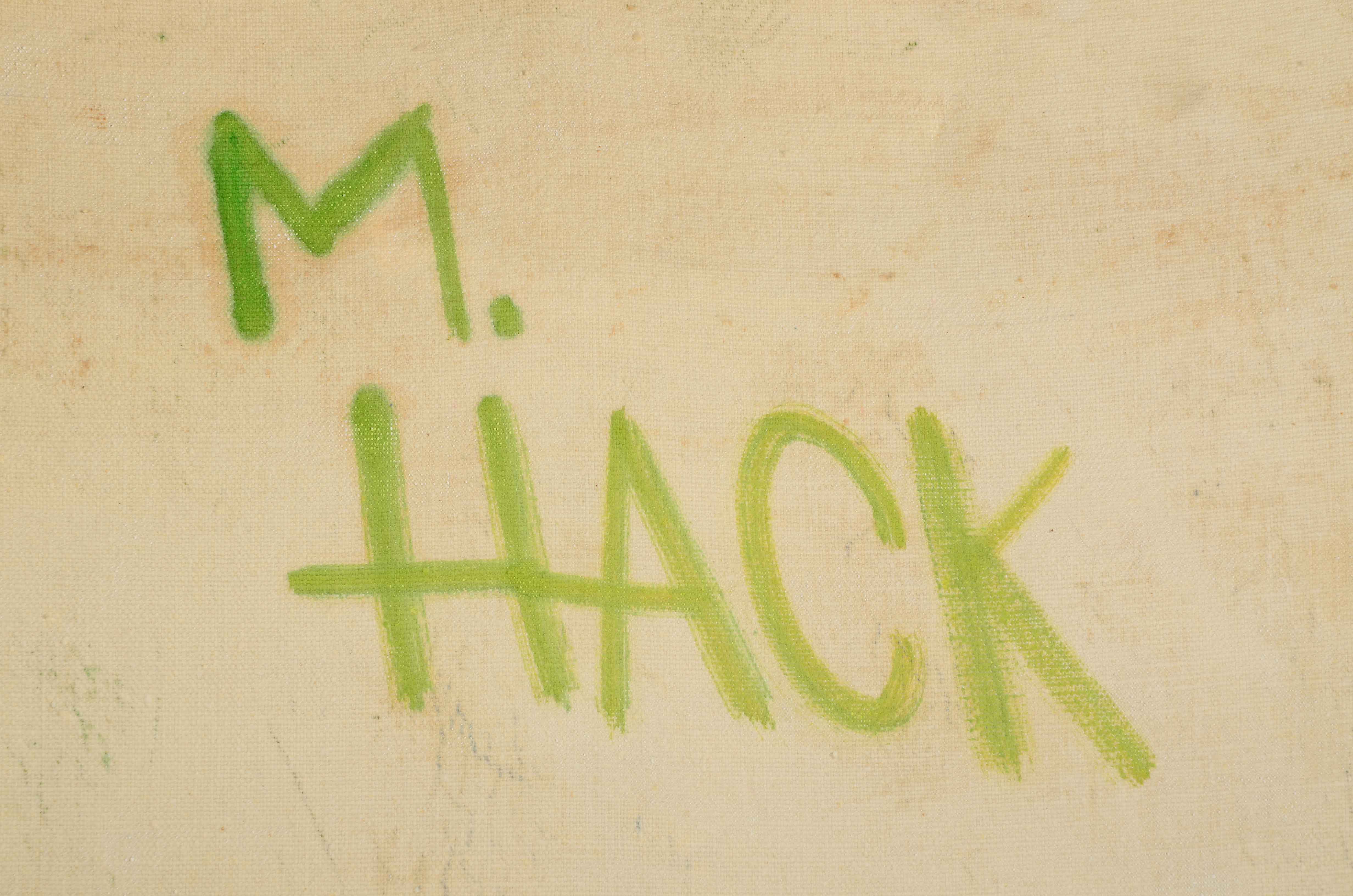 Vintage Michael Hack Oil on Canvas Still Life Painting