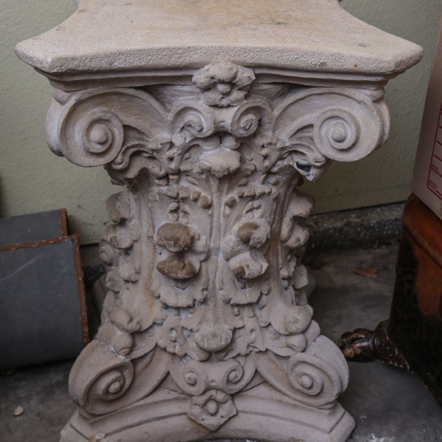 Ornate Garden Pedestal