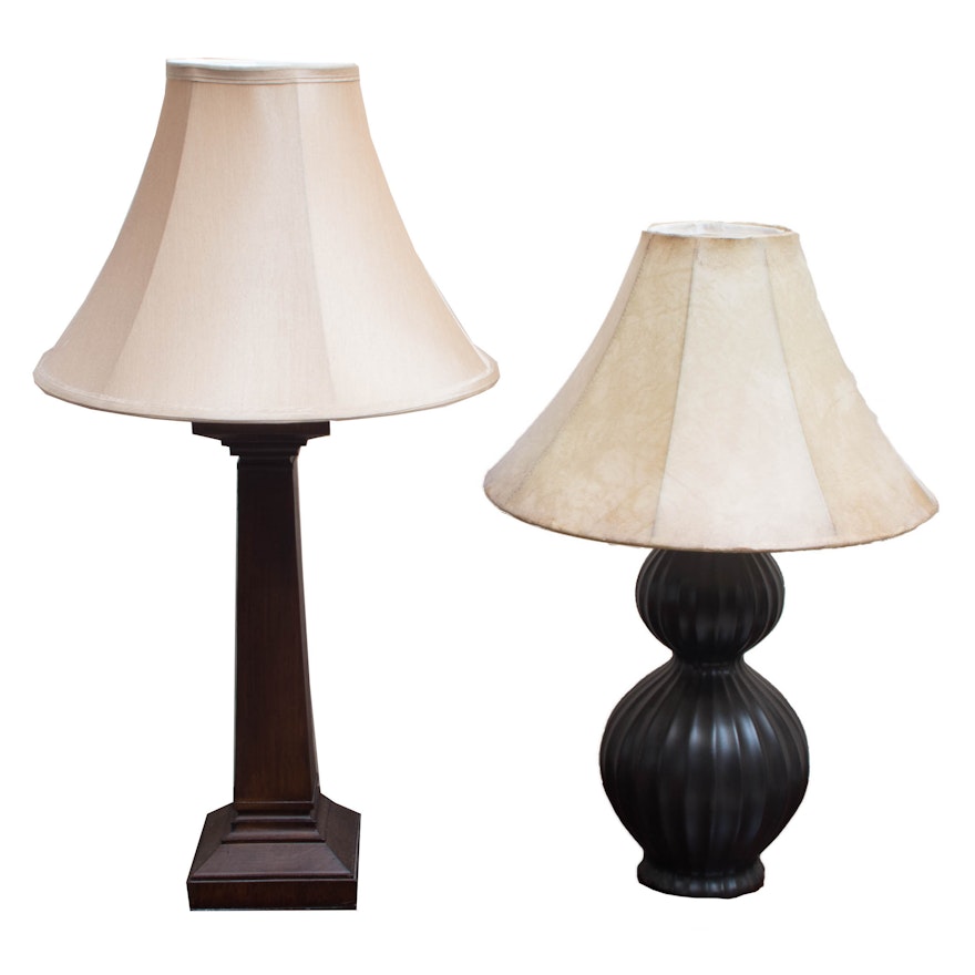 Pair of Contemporary Style Table Lamps