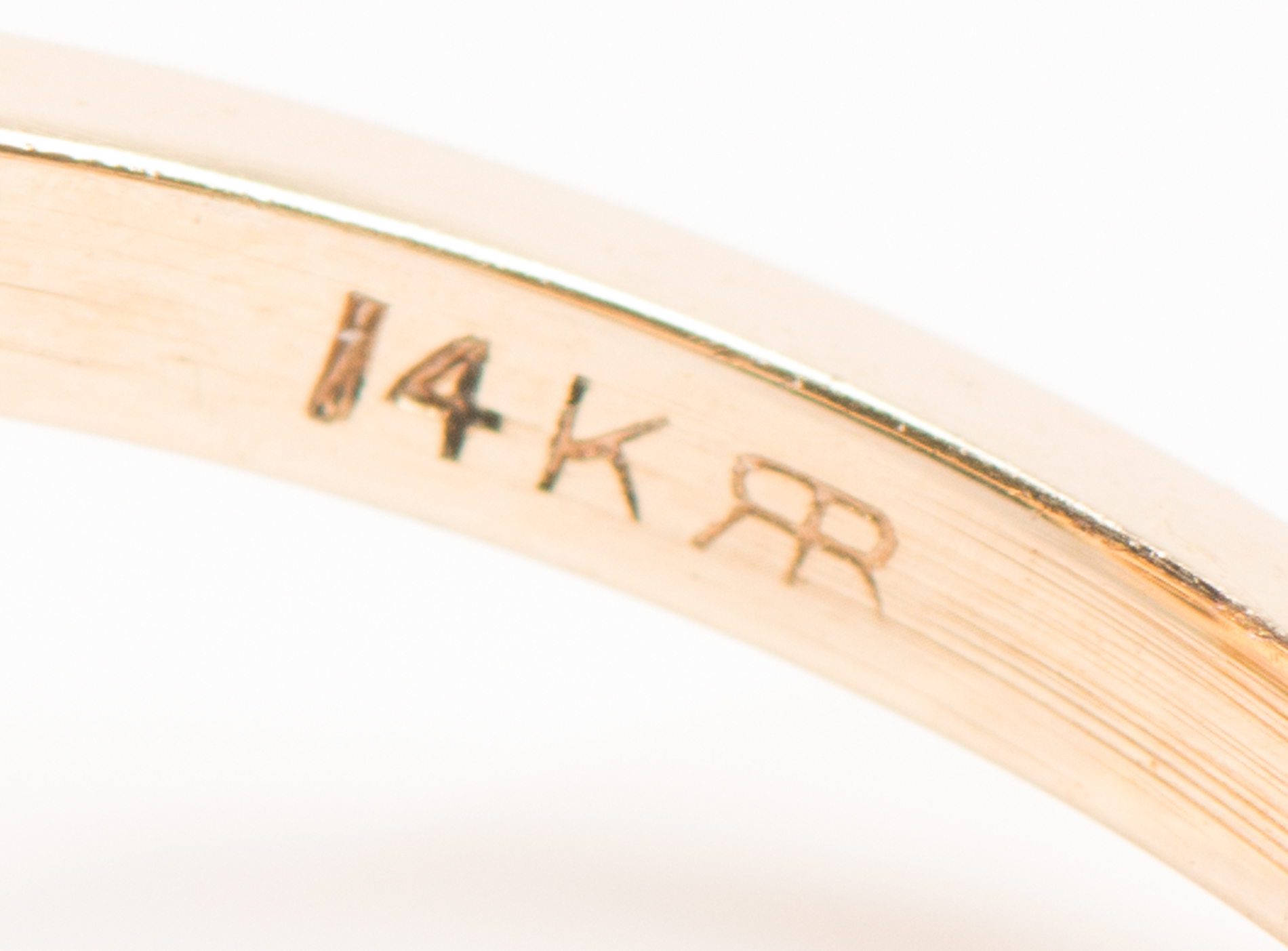 14K Yellow Gold Cultured Pearl Flower Petal Ring